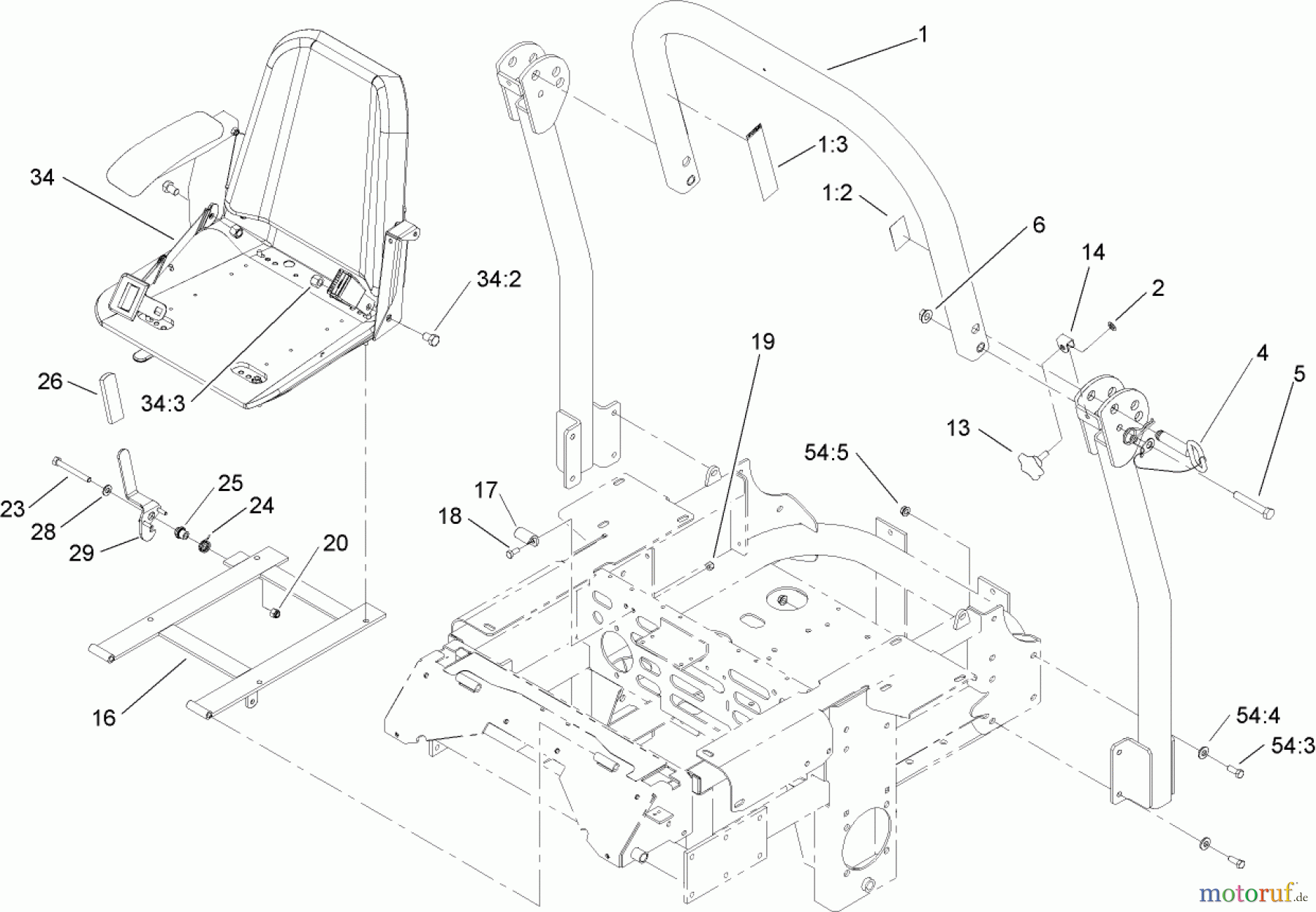  Zerto-Turn Mäher 74255 (Z588E) - Toro Z Master Mower, 60