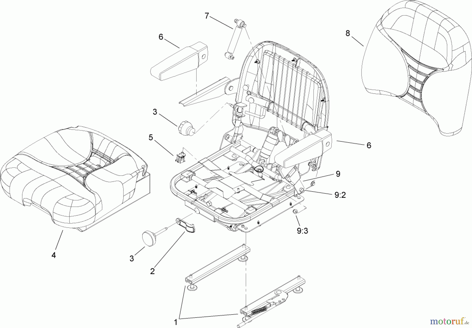  Zerto-Turn Mäher 74255 (Z588E) - Toro Z Master Mower, 60