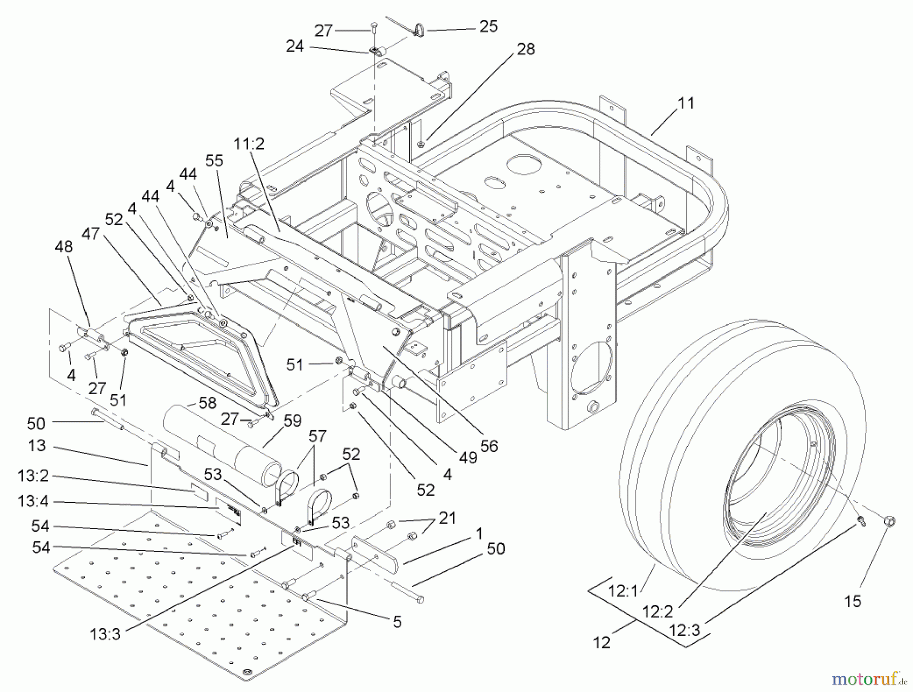  Zerto-Turn Mäher 74256 (Z588E) - Toro Z Master Mower, 72