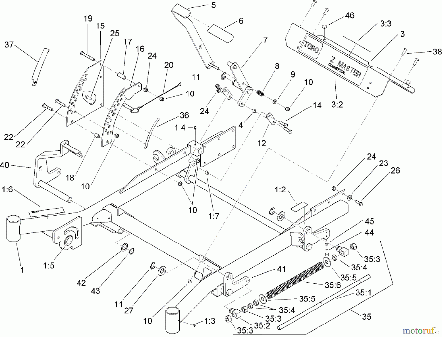  Zerto-Turn Mäher 74256 (Z588E) - Toro Z Master Mower, 72