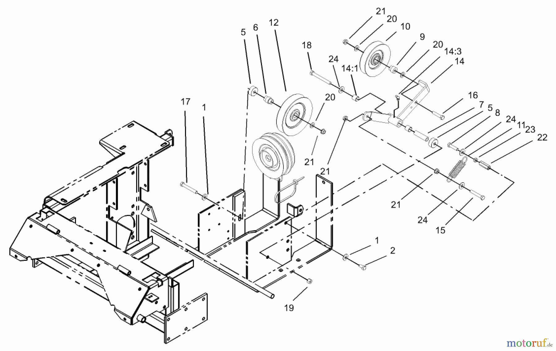  Zerto-Turn Mäher 74258 (Z288E) - Toro Z Master Mower, 62