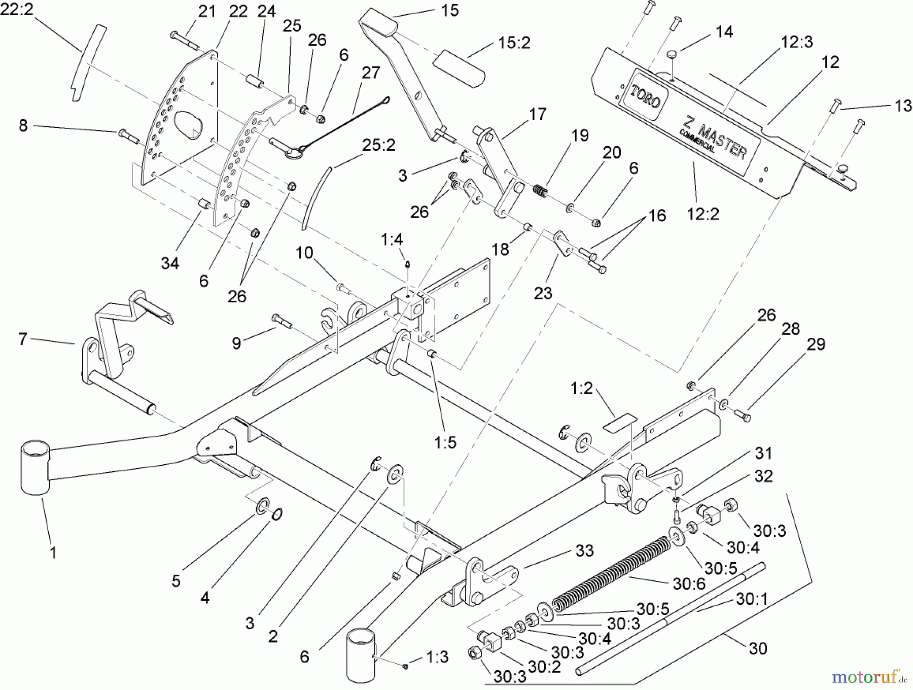  Zerto-Turn Mäher 74264 (Z593-D) - Toro Z Master Mower, 52