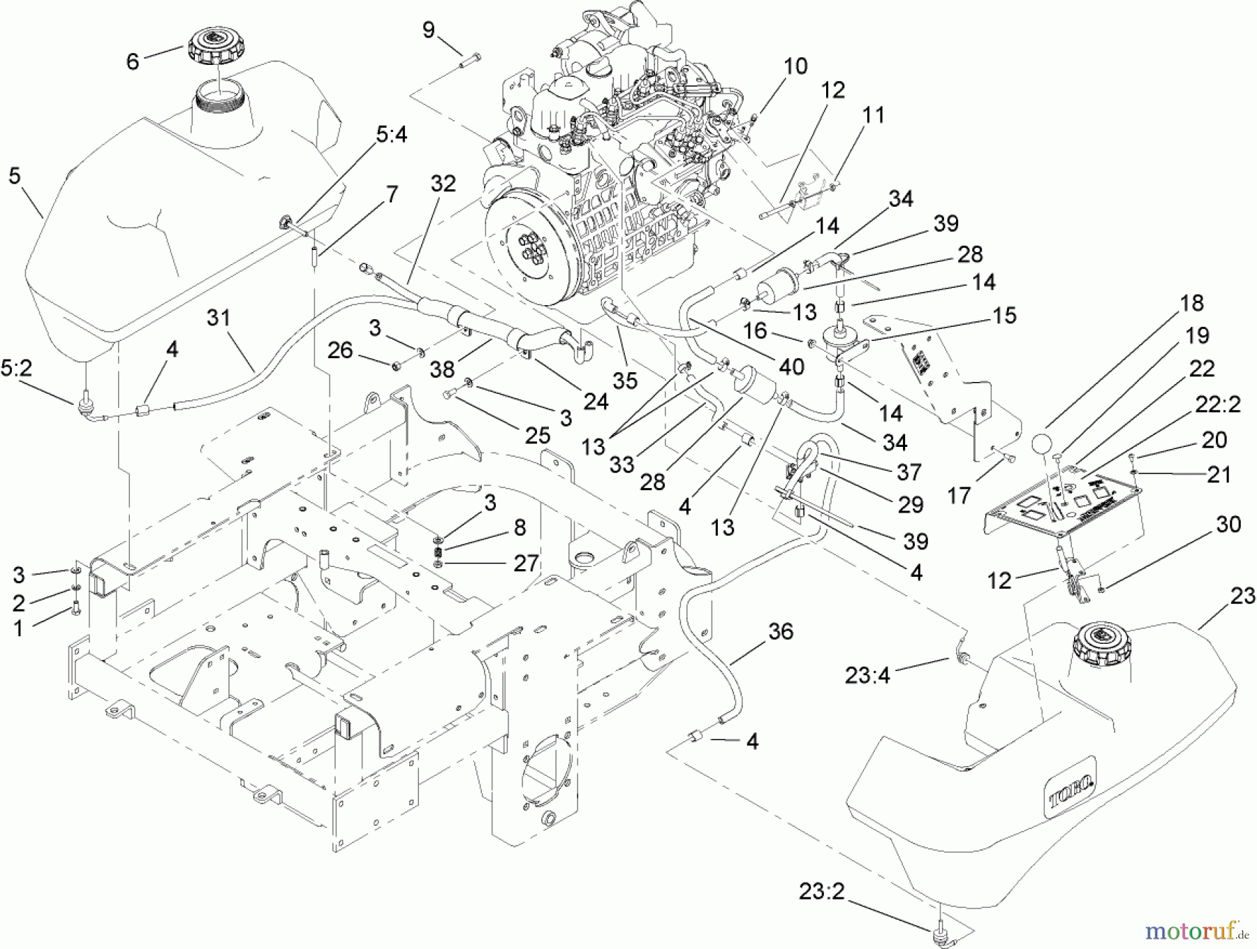  Zerto-Turn Mäher 74264 (Z593-D) - Toro Z Master Mower, 52