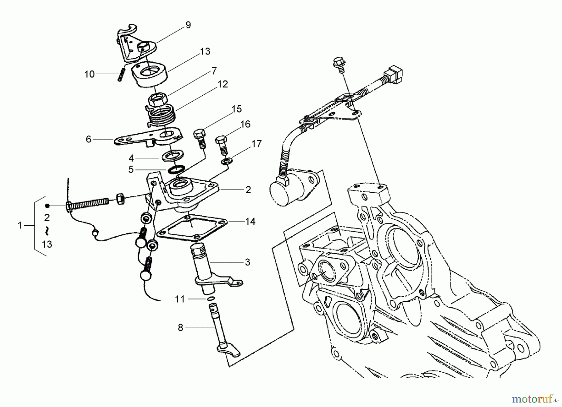  Zerto-Turn Mäher 74264TE (Z593-D) - Toro Z Master Mower, 132cm TURBO FORCE Side Discharge Deck (SN: 270000001 - 270999999) (2007) SPEED CONTROL PLATE ASSEMBLY