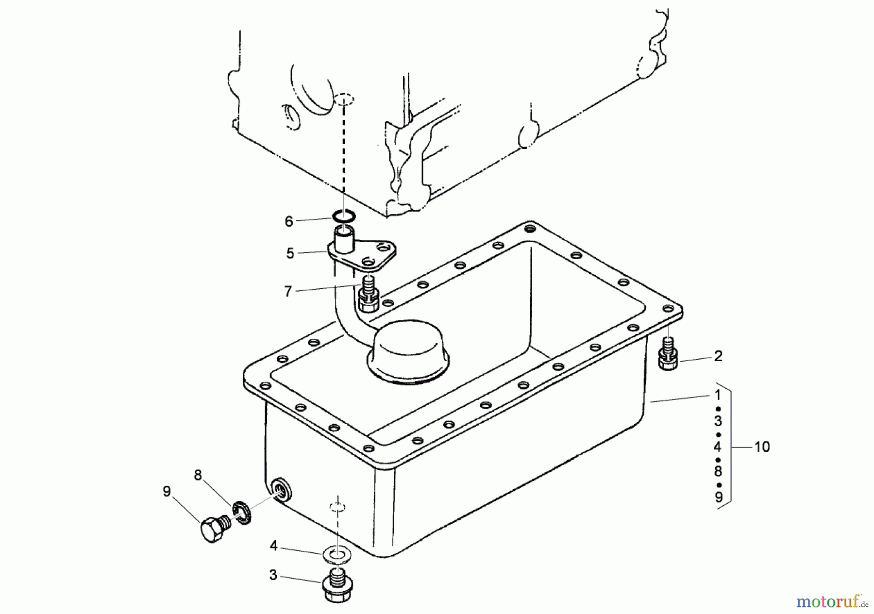  Zerto-Turn Mäher 74265TE (Z580-D) - Toro Z Master Mower, 152cm TURBO FORCE Side Discharge Deck (SN: 311000001 - 311999999) (2011) OIL PAN ASSEMBLY