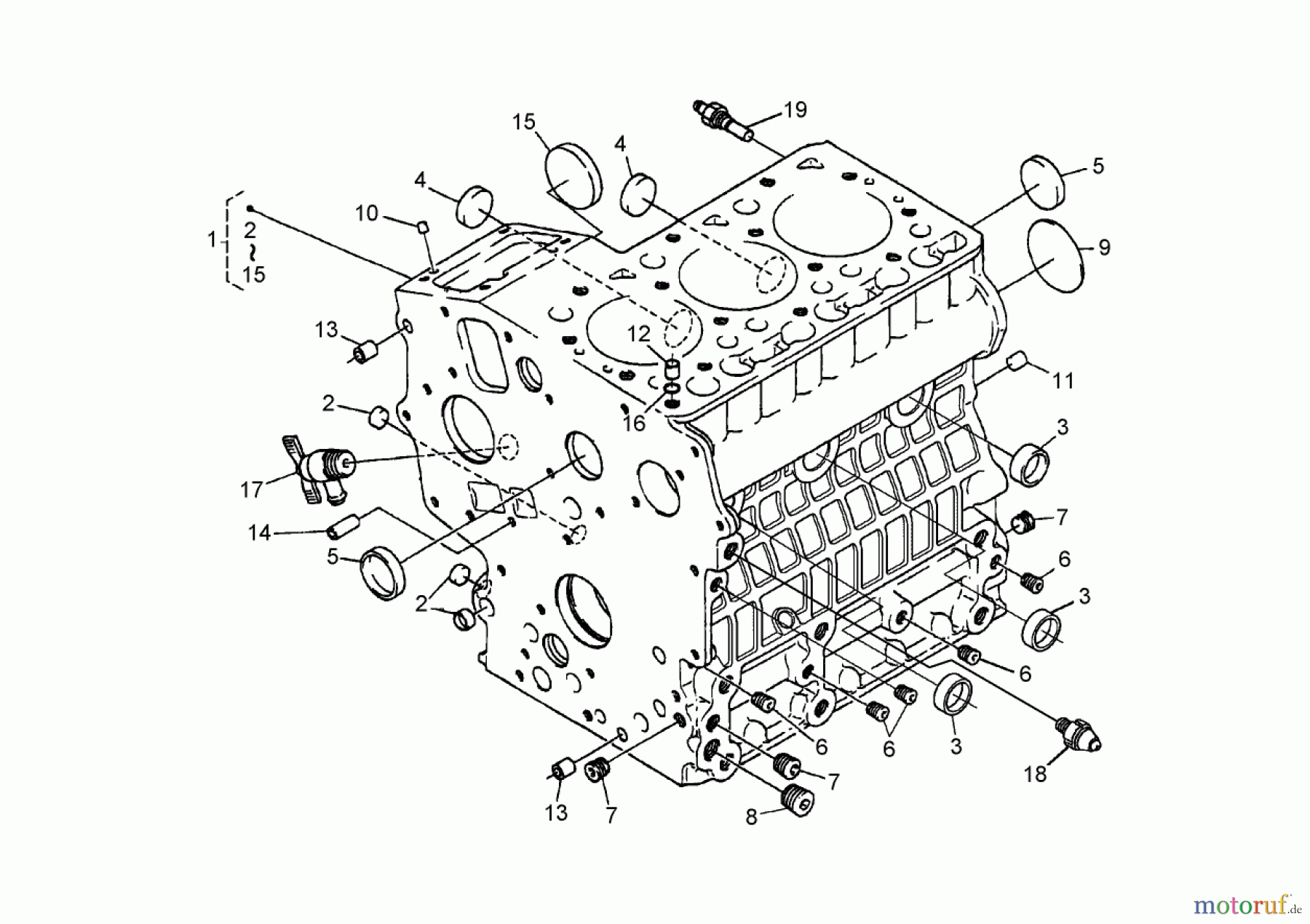  Zerto-Turn Mäher 74265TE (Z593-D) - Toro Z Master Mower, 152cm TURBO FORCE Side Discharge Deck (SN: 260000001 - 260999999) (2006) CRANKCASE ASSEMBLY