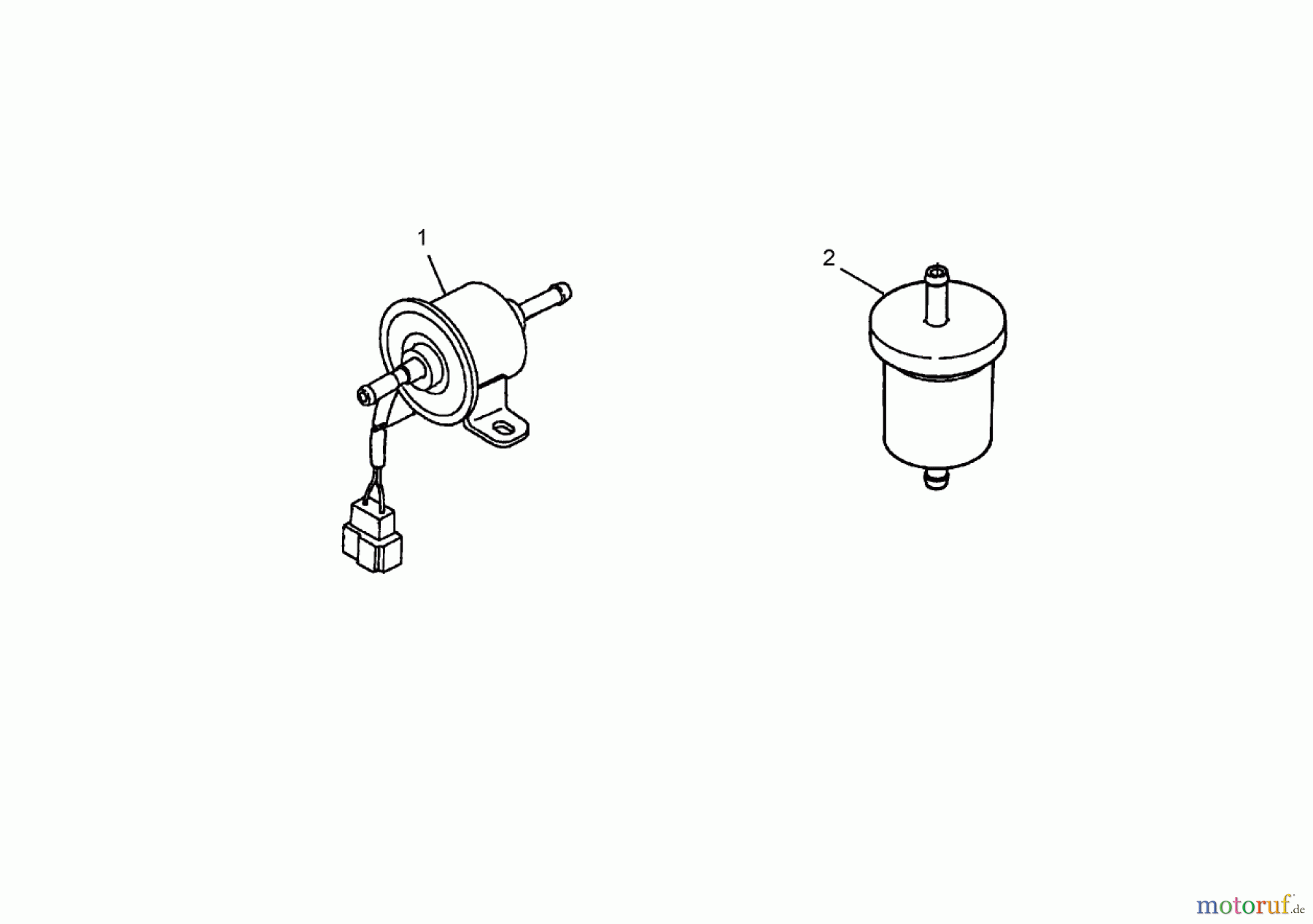  Zerto-Turn Mäher 74265TE (Z593-D) - Toro Z Master Mower, 152cm TURBO FORCE Side Discharge Deck (SN: 260000001 - 260999999) (2006) FUEL PUMP AND FUEL FILTER ASSEMBLY