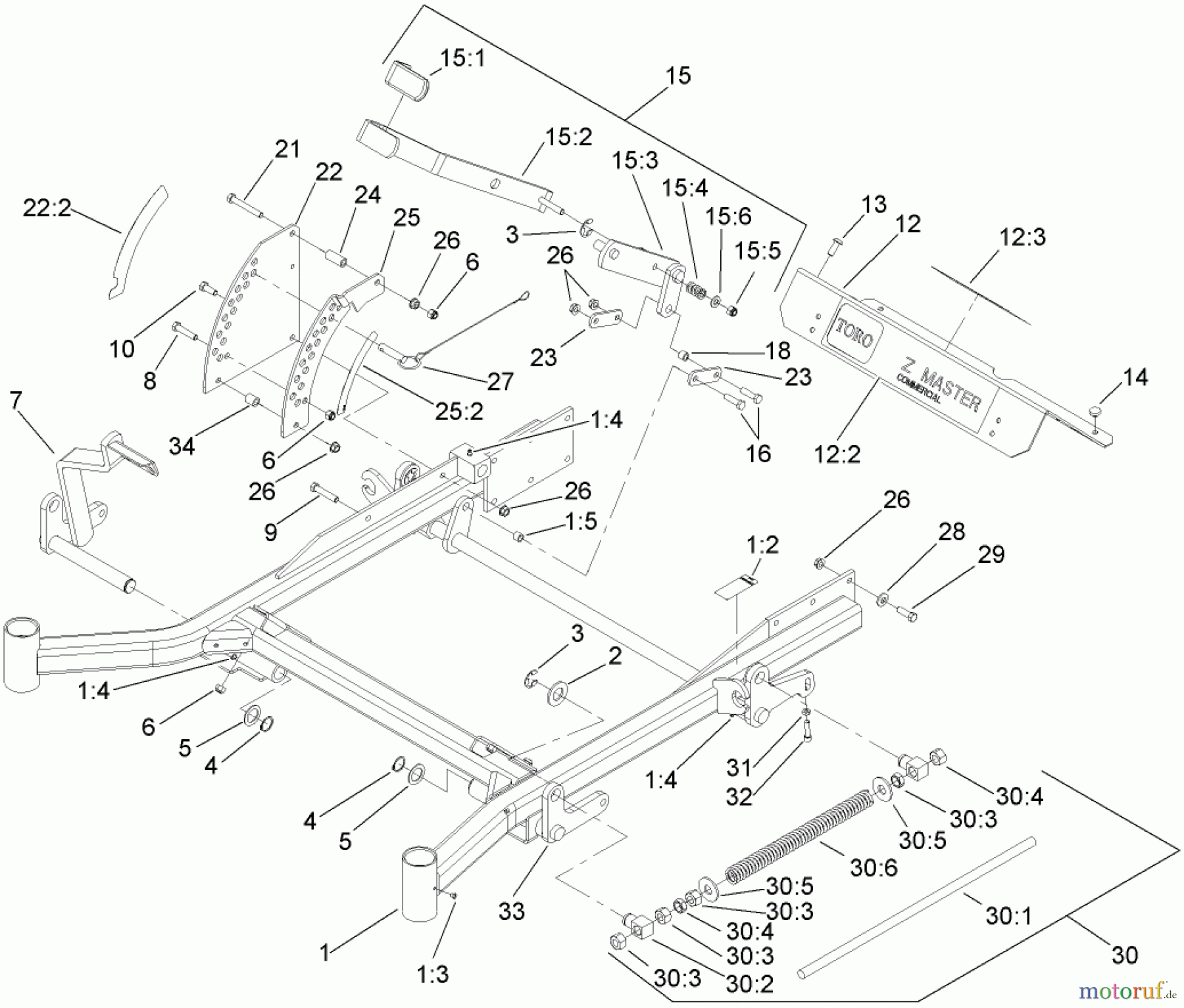  Zerto-Turn Mäher 74266 (Z580-D) - Toro Z Master Mower, 52