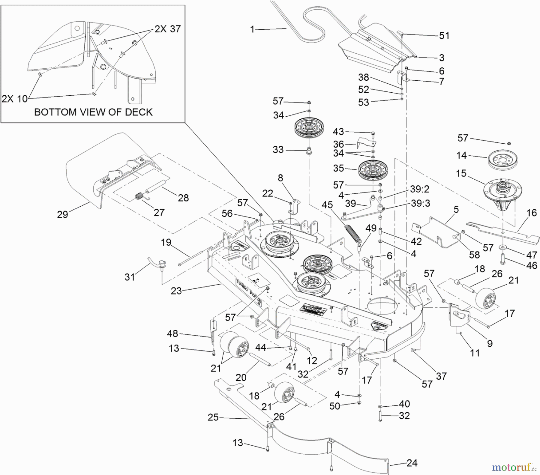  Zerto-Turn Mäher 74266 (Z580-D) - Toro Z Master Mower, 52