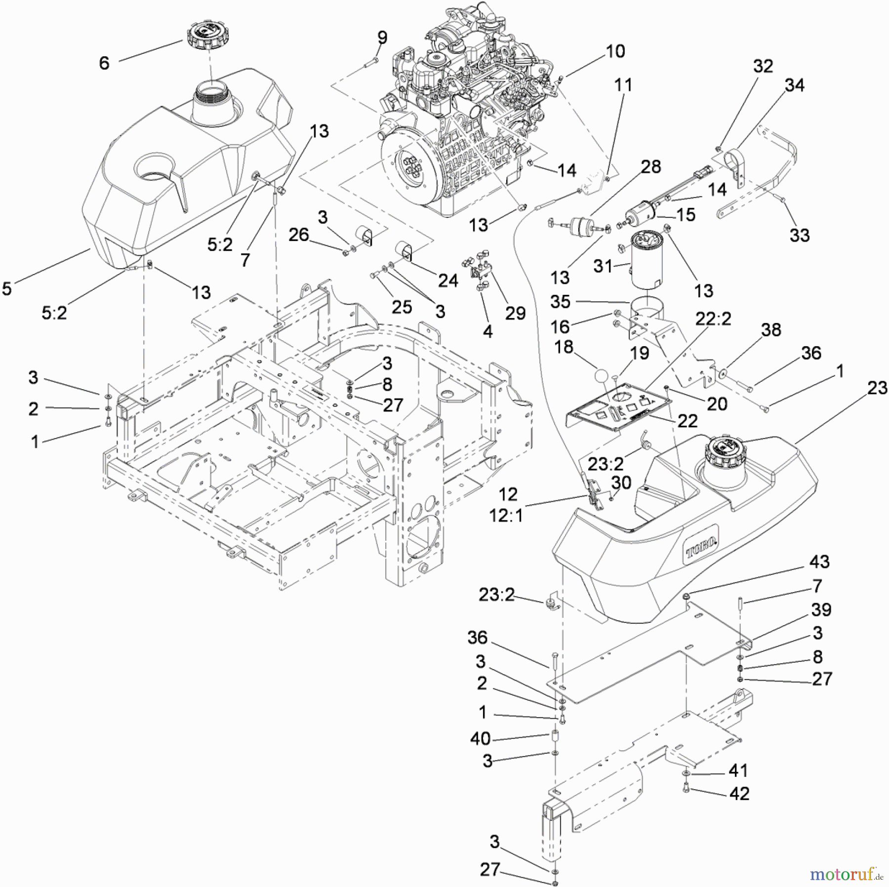  Zerto-Turn Mäher 74266 (Z580-D) - Toro Z Master Mower, 52