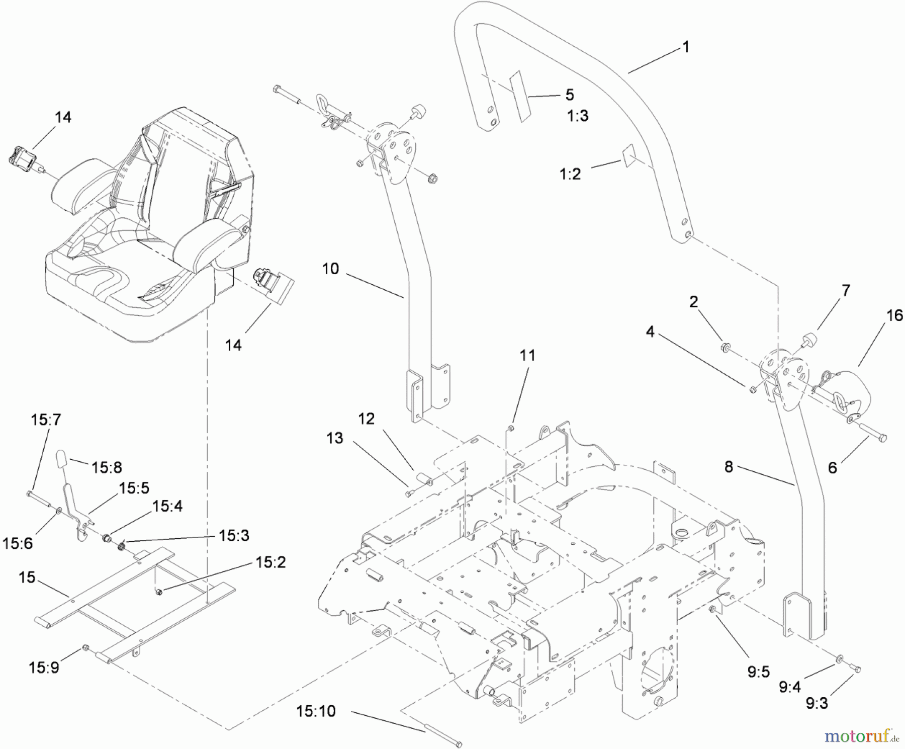  Zerto-Turn Mäher 74266 (Z580-D) - Toro Z Master Mower, 52