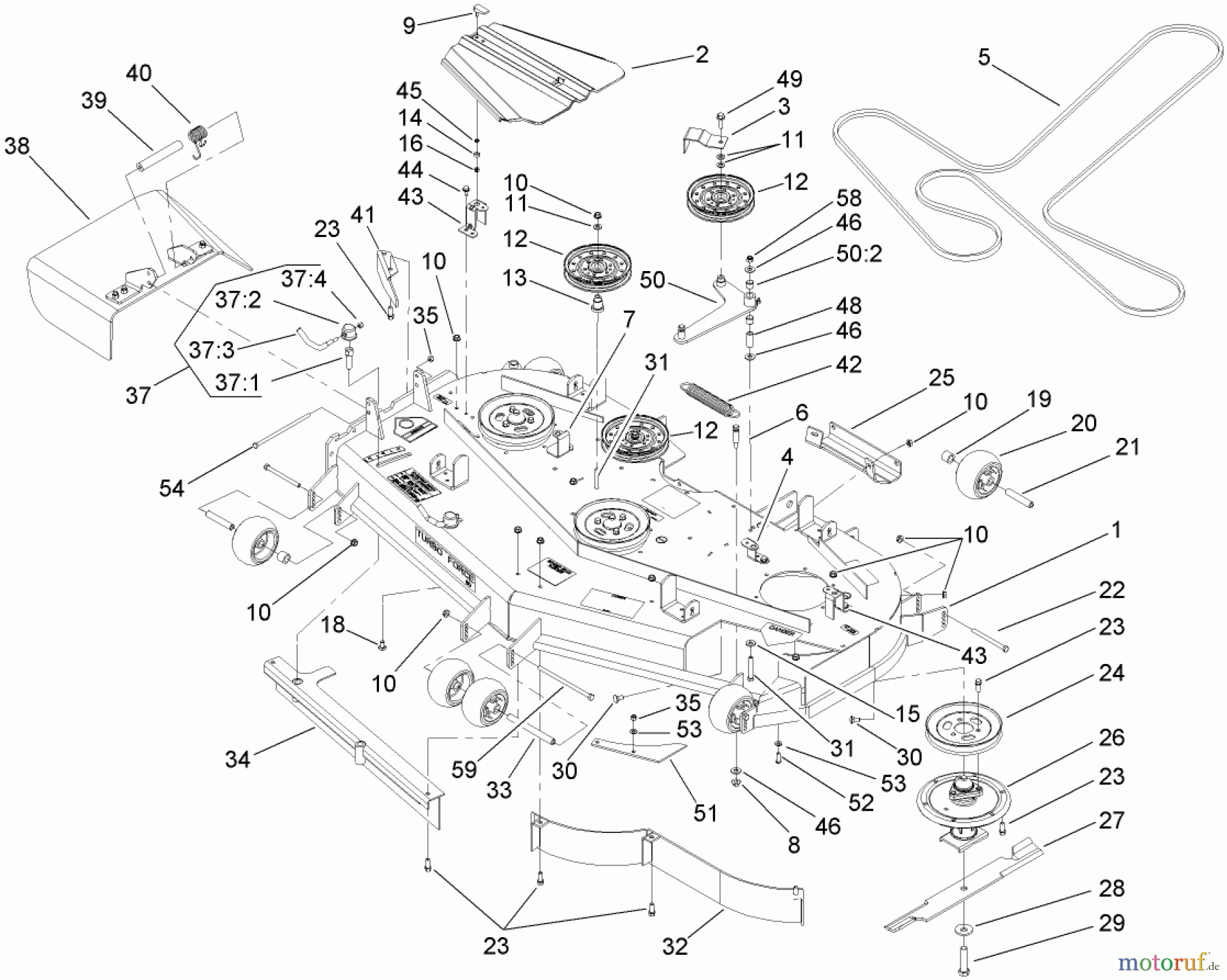  Zerto-Turn Mäher 74267 (Z595-D) - Toro Z Master Mower, 60