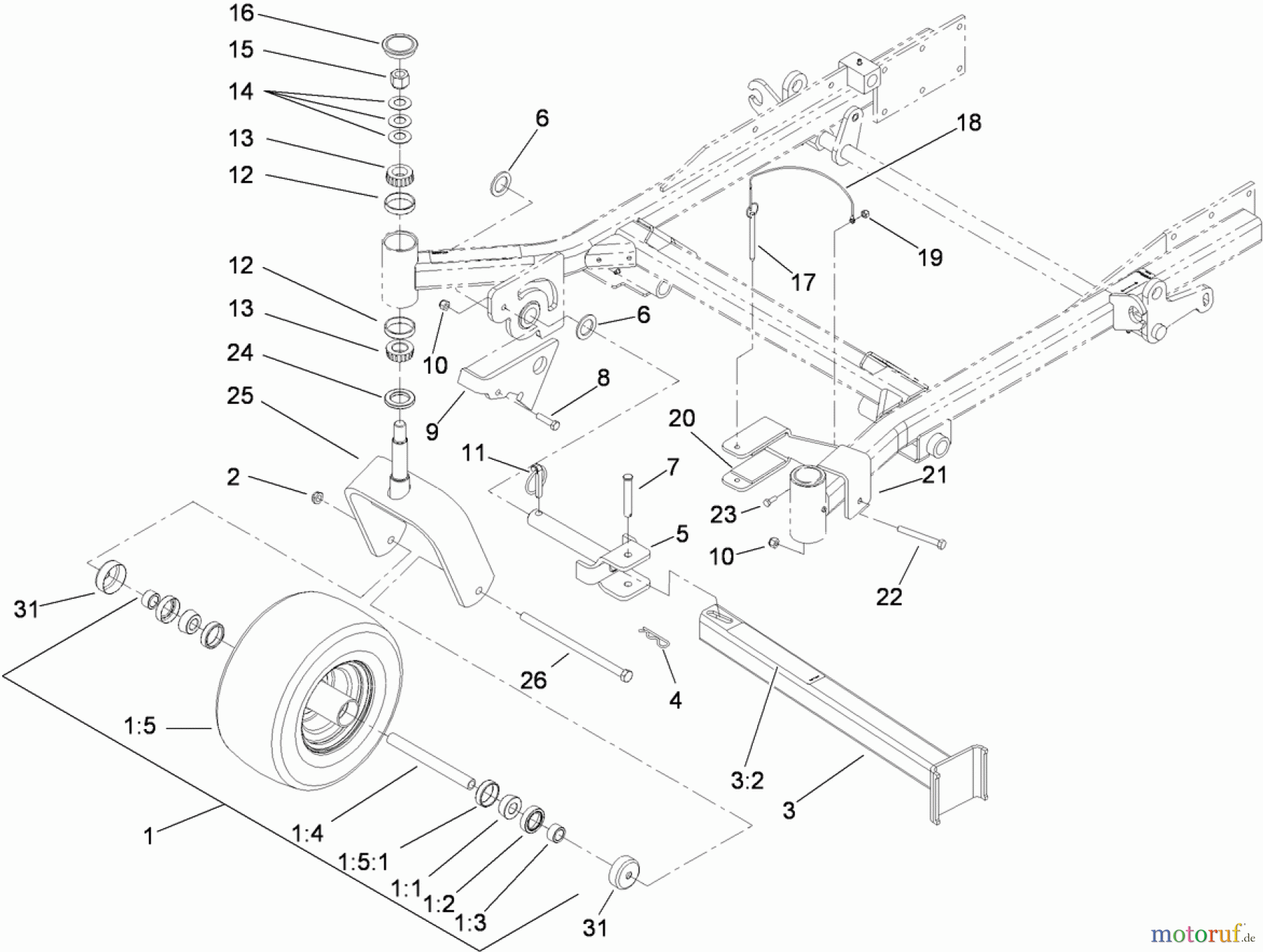  Zerto-Turn Mäher 74267CP (Z580-D) - Toro Z Master Mower, 60