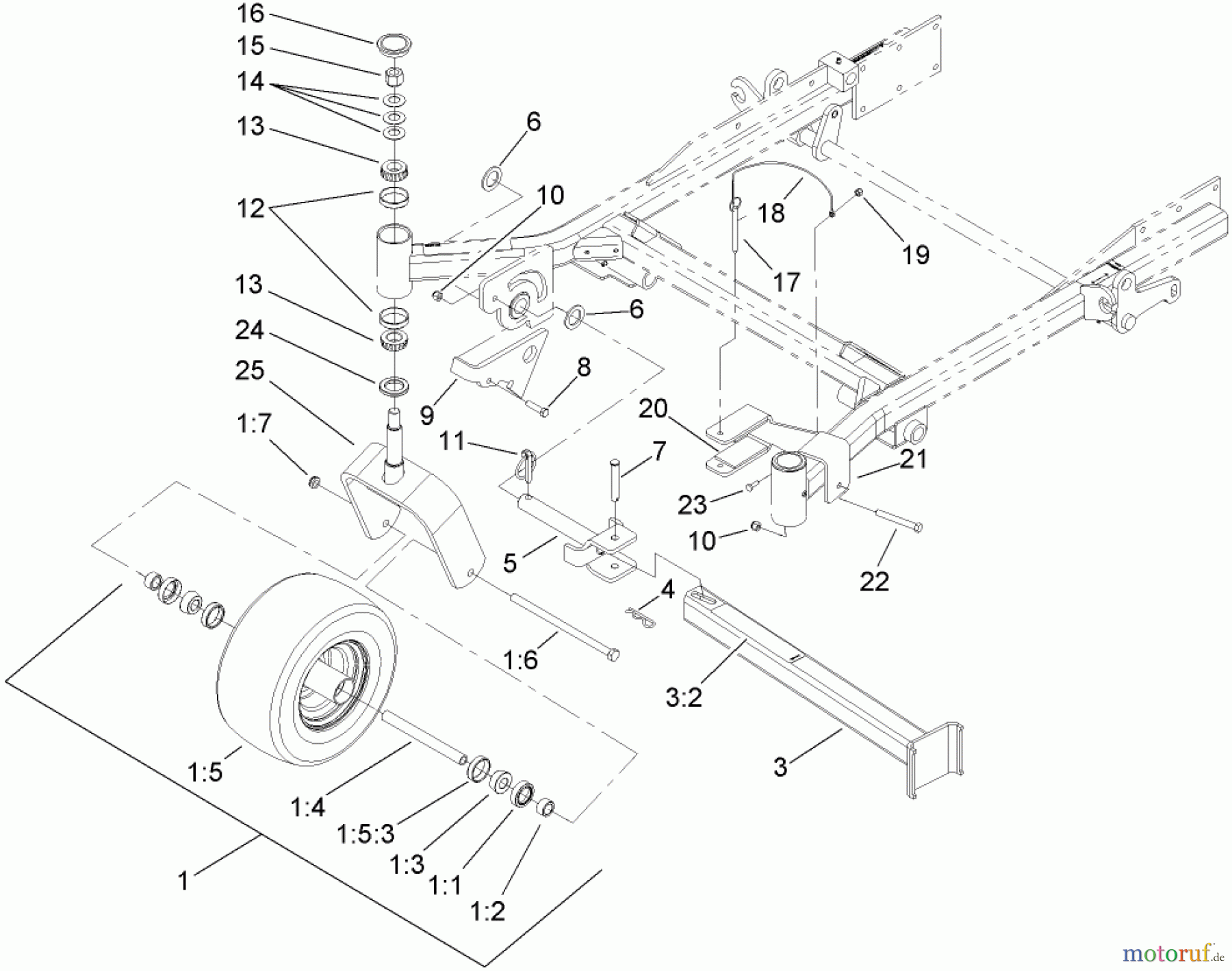  Zerto-Turn Mäher 74267CP (Z595-D) - Toro Z Master Mower, 60