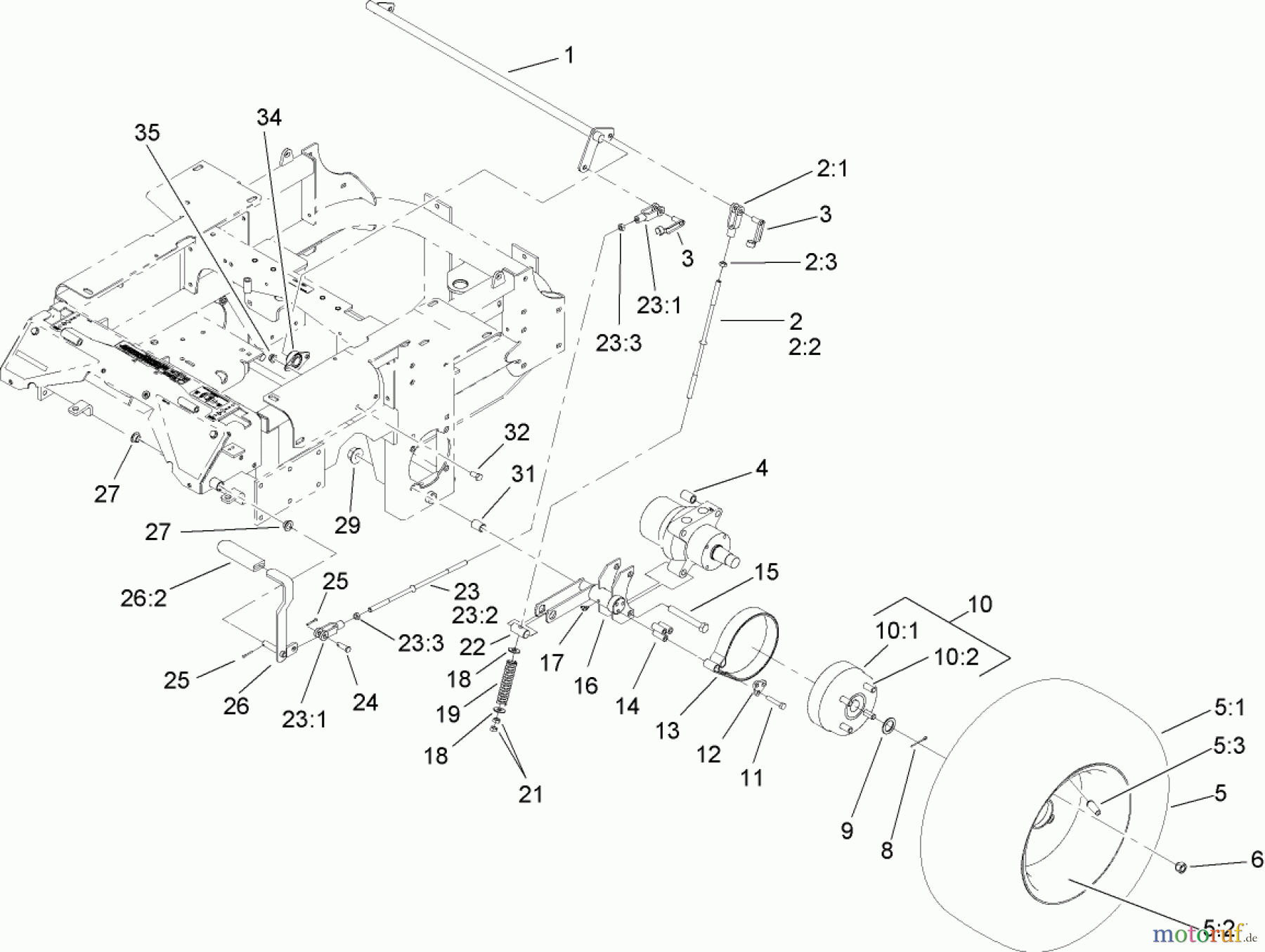  Zerto-Turn Mäher 74267CP (Z595-D) - Toro Z Master Mower, 60