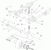 Zerto-Turn Mäher 74268 (Z597-D) - Toro Z Master Mower, 60" TURBO FORCE Side Discharge Deck (SN: 240000001 - 240999999) (2004) Listas de piezas de repuesto y dibujos CASTER AND Z STAND ASSEMBLY