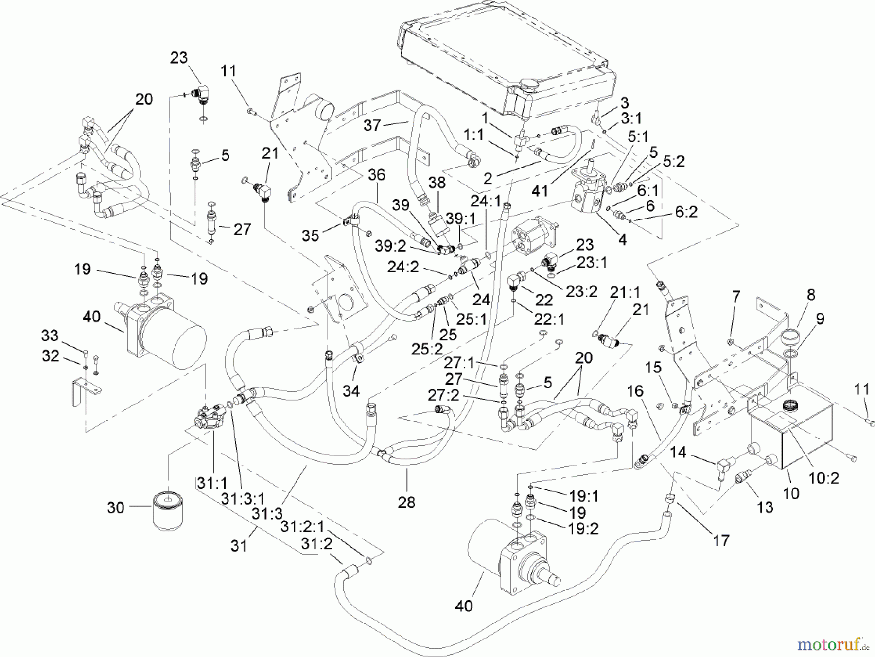  Zerto-Turn Mäher 74268 (Z597-D) - Toro Z Master Mower, 60