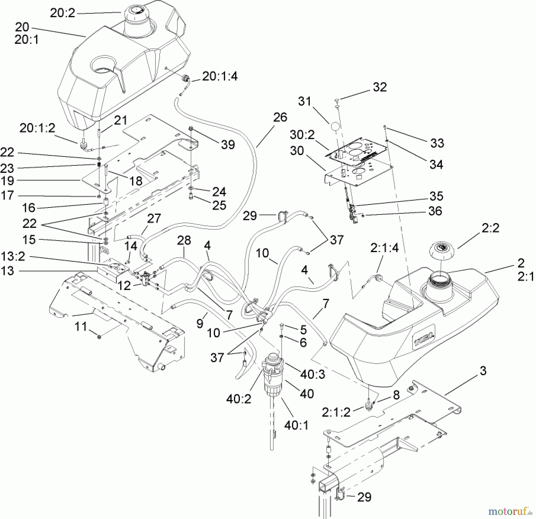  Zerto-Turn Mäher 74268 (Z597-D) - Toro Z Master Mower, 60