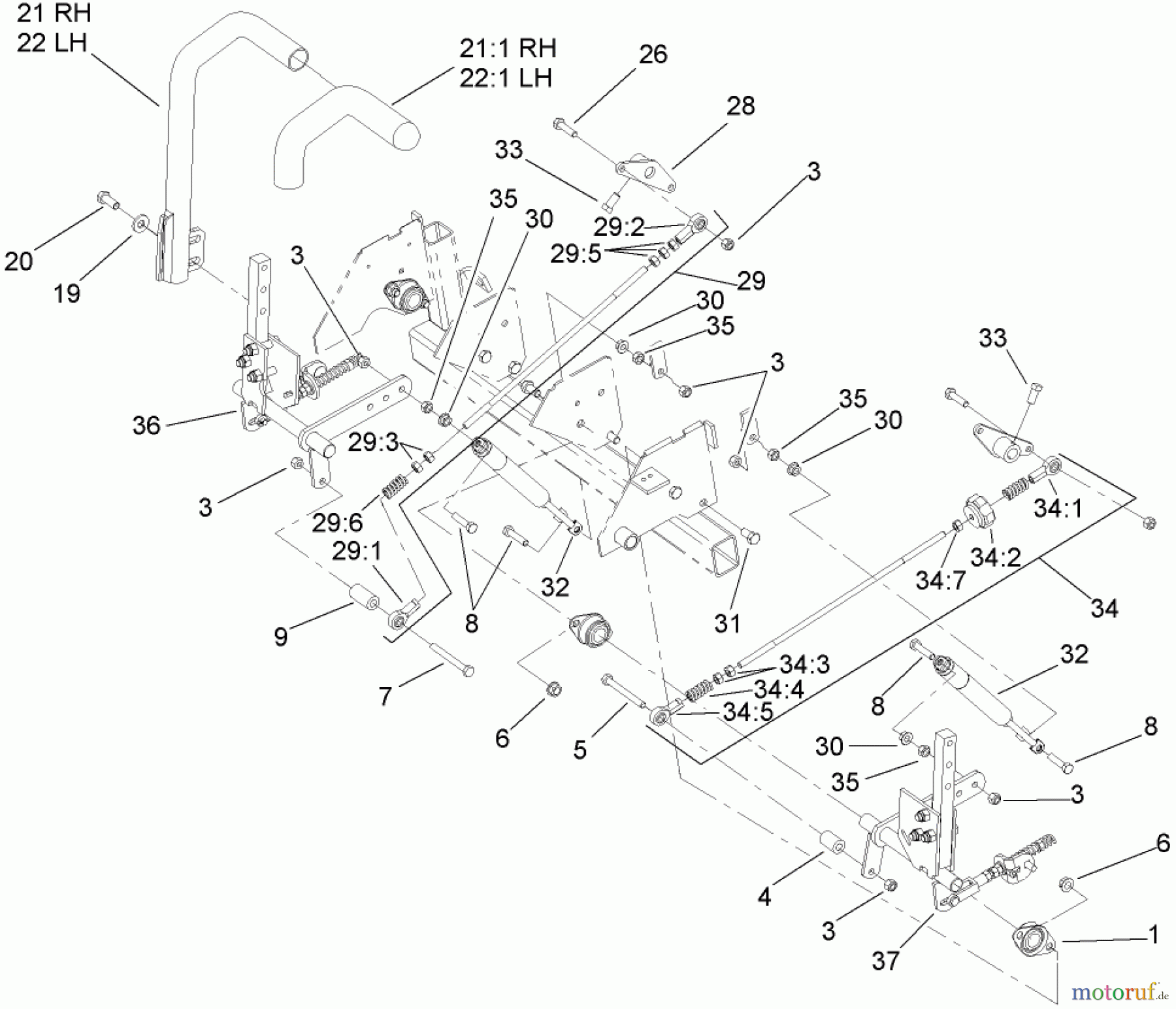  Zerto-Turn Mäher 74268 (Z597-D) - Toro Z Master Mower, 60