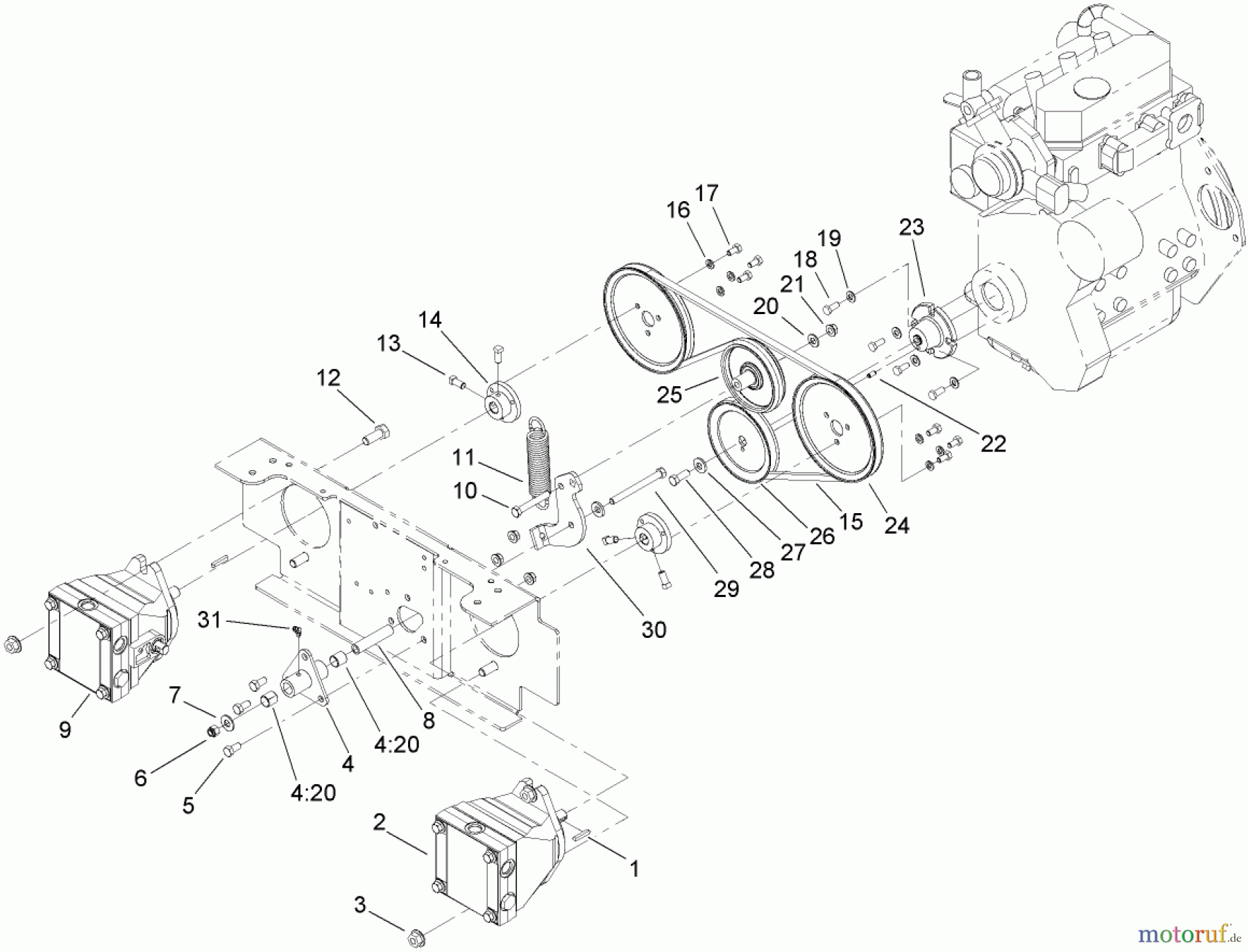  Zerto-Turn Mäher 74268 (Z597-D) - Toro Z Master Mower, 60