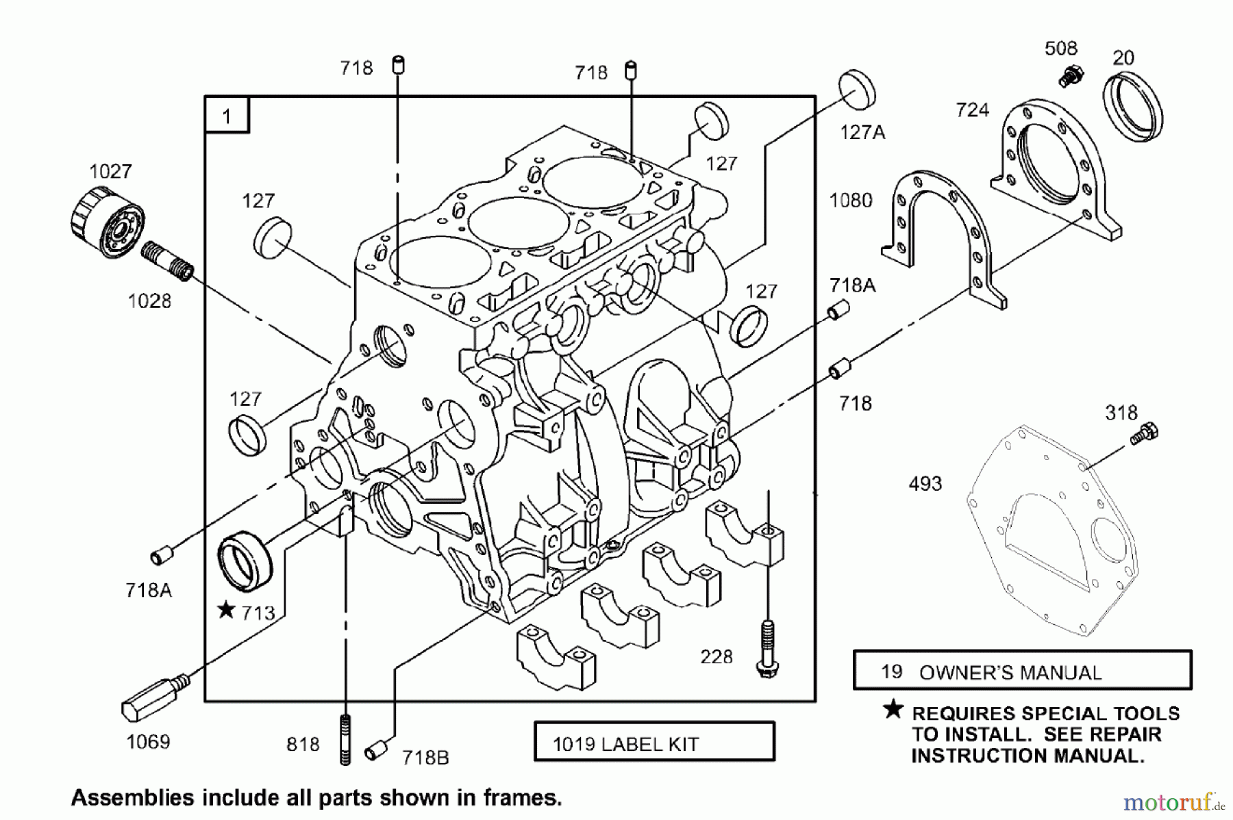  Zerto-Turn Mäher 74268TE (Z597-D) - Toro Z Master Mower, 152cm TURBO FORCE Side Discharge Deck (SN: 240000001 - 240999999) (2004) CYLINDER ASSEMBLY