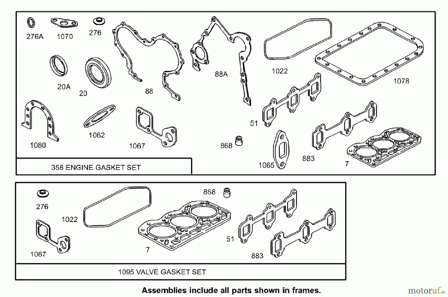  Zerto-Turn Mäher 74268TE (Z597-D) - Toro Z Master Mower, 152cm TURBO FORCE Side Discharge Deck (SN: 240000001 - 240999999) (2004) GASKET ASSEMBLY