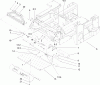 Zerto-Turn Mäher 74268TE (Z597-D) - Toro Z Master Mower, 152cm TURBO FORCE Side Discharge Deck (SN: 250000001 - 250999999) (2005) Listas de piezas de repuesto y dibujos MAIN FRAME, CONSOLE AND FLOOR PAN ASSEMBLY