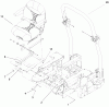 Zerto-Turn Mäher 74268TE (Z597-D) - Toro Z Master Mower, 152cm TURBO FORCE Side Discharge Deck (SN: 250000001 - 250999999) (2005) Listas de piezas de repuesto y dibujos SEAT AND ROLL-OVER PROTECTION SYSTEM ASSEMBLY
