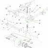 Zerto-Turn Mäher 74269 (Z597-D) - Toro Z Master Mower, 72" TURBO FORCE Side Discharge Deck (SN: 250000001 - 250999999) (2005) Listas de piezas de repuesto y dibujos CASTER AND Z STAND ASSEMBLY