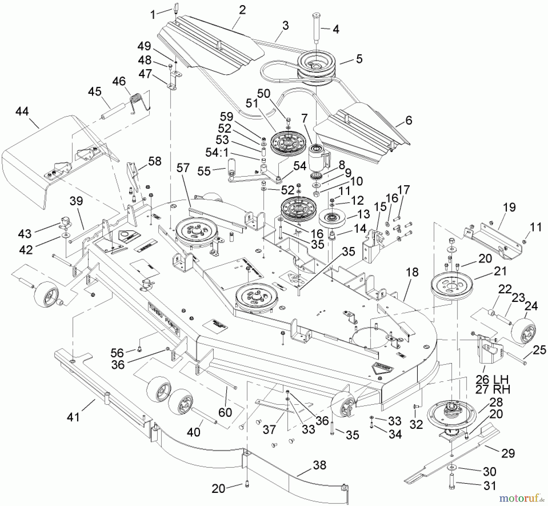  Zerto-Turn Mäher 74269 (Z597-D) - Toro Z Master Mower, 72