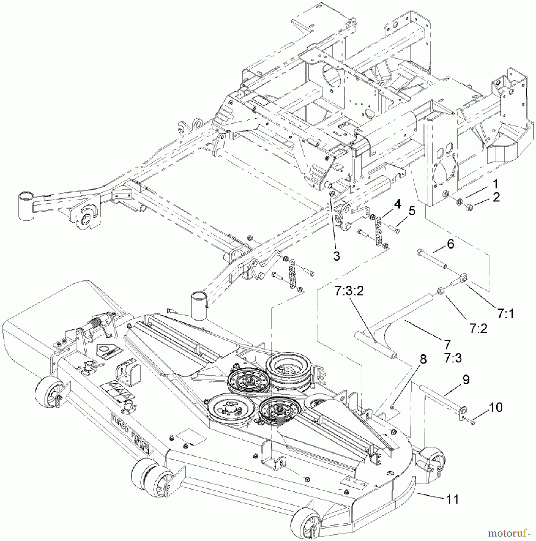  Zerto-Turn Mäher 74269 (Z597-D) - Toro Z Master Mower, 72