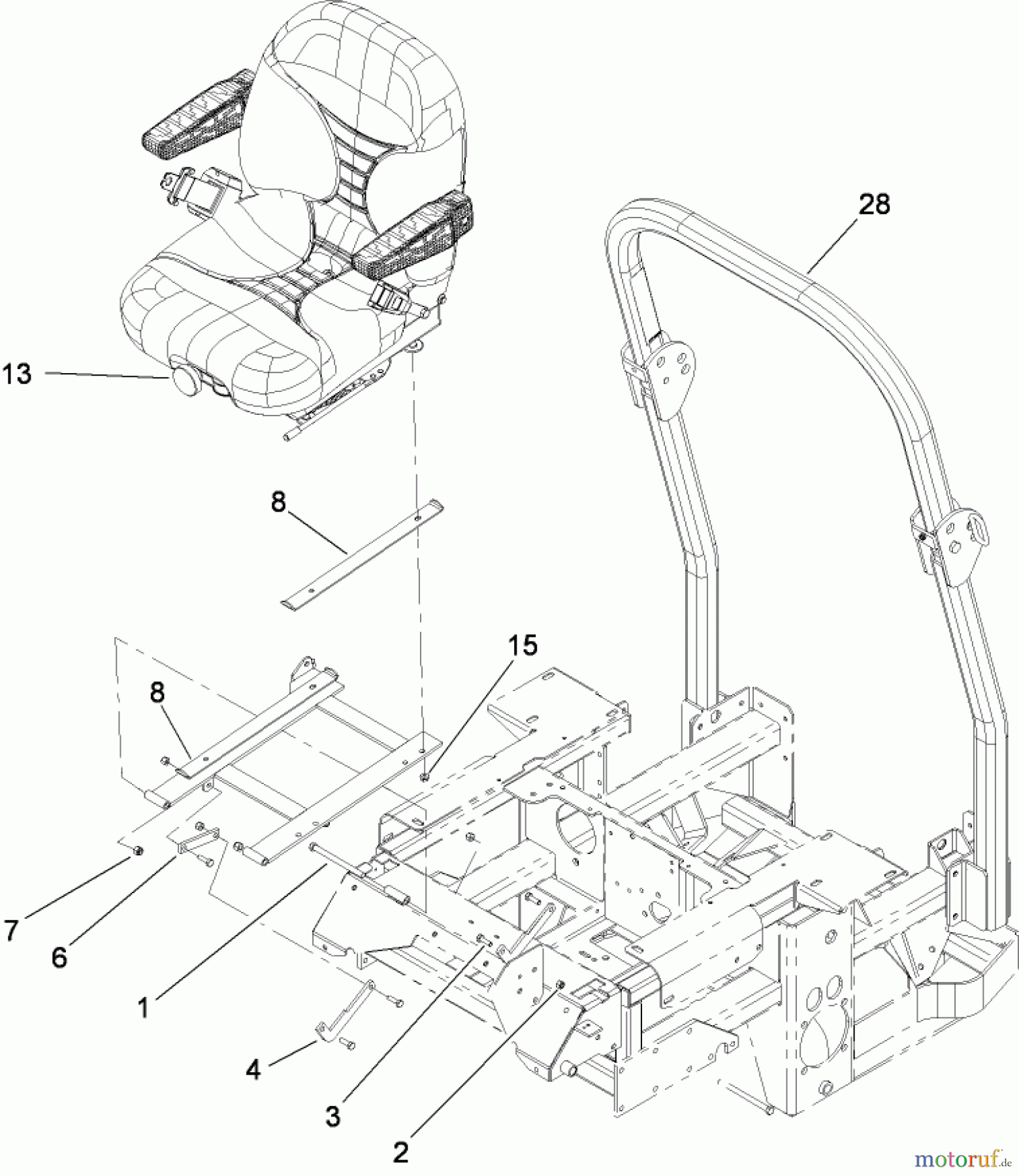  Zerto-Turn Mäher 74269CP (Z590-D) - Toro Z Master Mower, 72