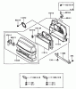 Zerto-Turn Mäher 74270 (Z147) - Toro Z Master Mower, 112cm SFS Side Discharge Deck (SN: 210000001 - 210999999) (2001) Listas de piezas de repuesto y dibujos AIR FILTER/MUFFLER ASSEMBLY KAWASAKI FH500V-DS10