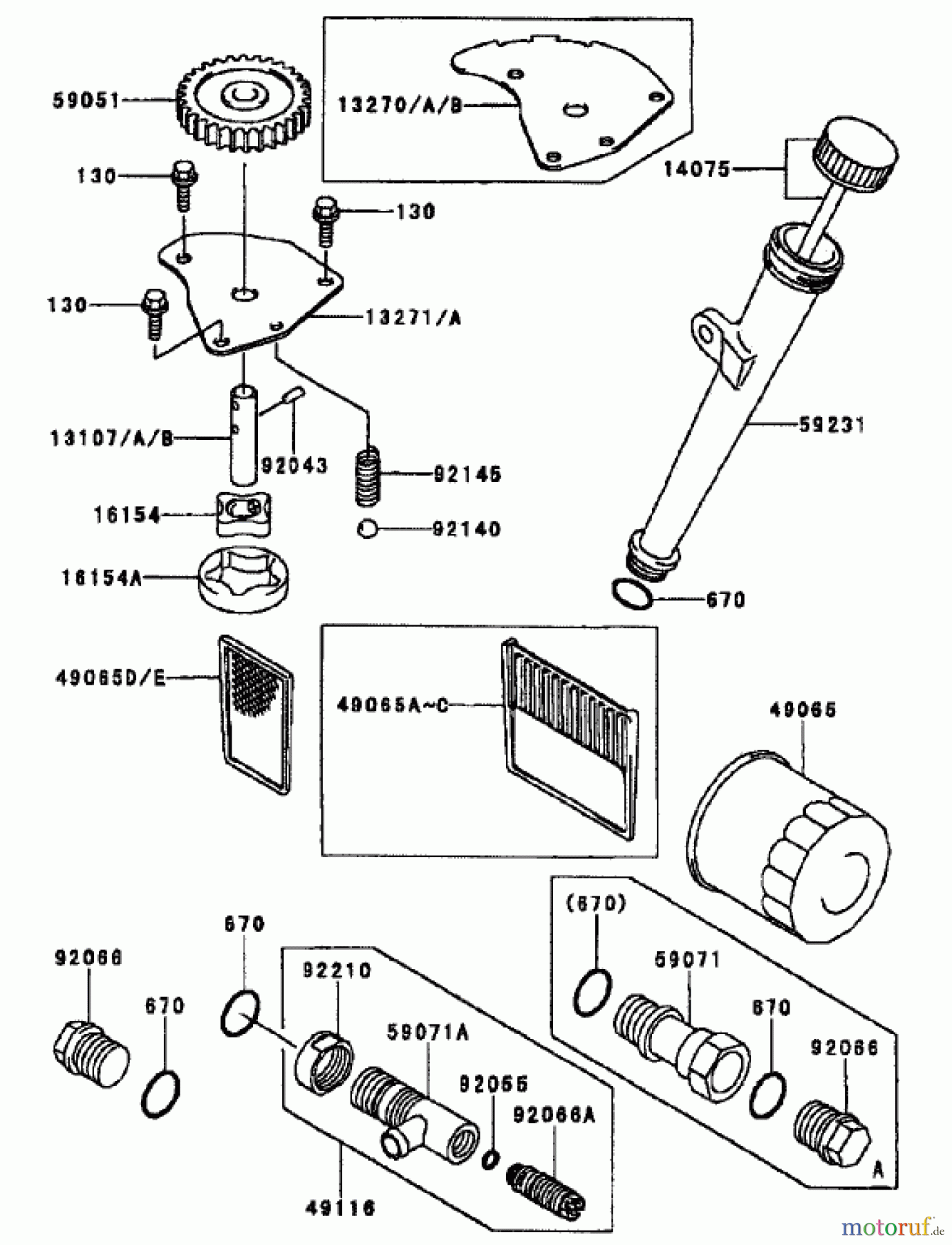  Zerto-Turn Mäher 74270 (Z147) - Toro Z Master Mower, 112cm SFS Side Discharge Deck (SN: 210000001 - 210999999) (2001) LUBRICATION EQUIPMENT ASSEMBLY KAWASAKI FH500V-DS10