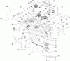 Zerto-Turn Mäher 74271 (Z550) - Toro Z Master Mower, 52" TURBO FORCE Side Discharge Deck (SN: 280000001 - 280999999) (2008) Listas de piezas de repuesto y dibujos DECK ASSEMBLY