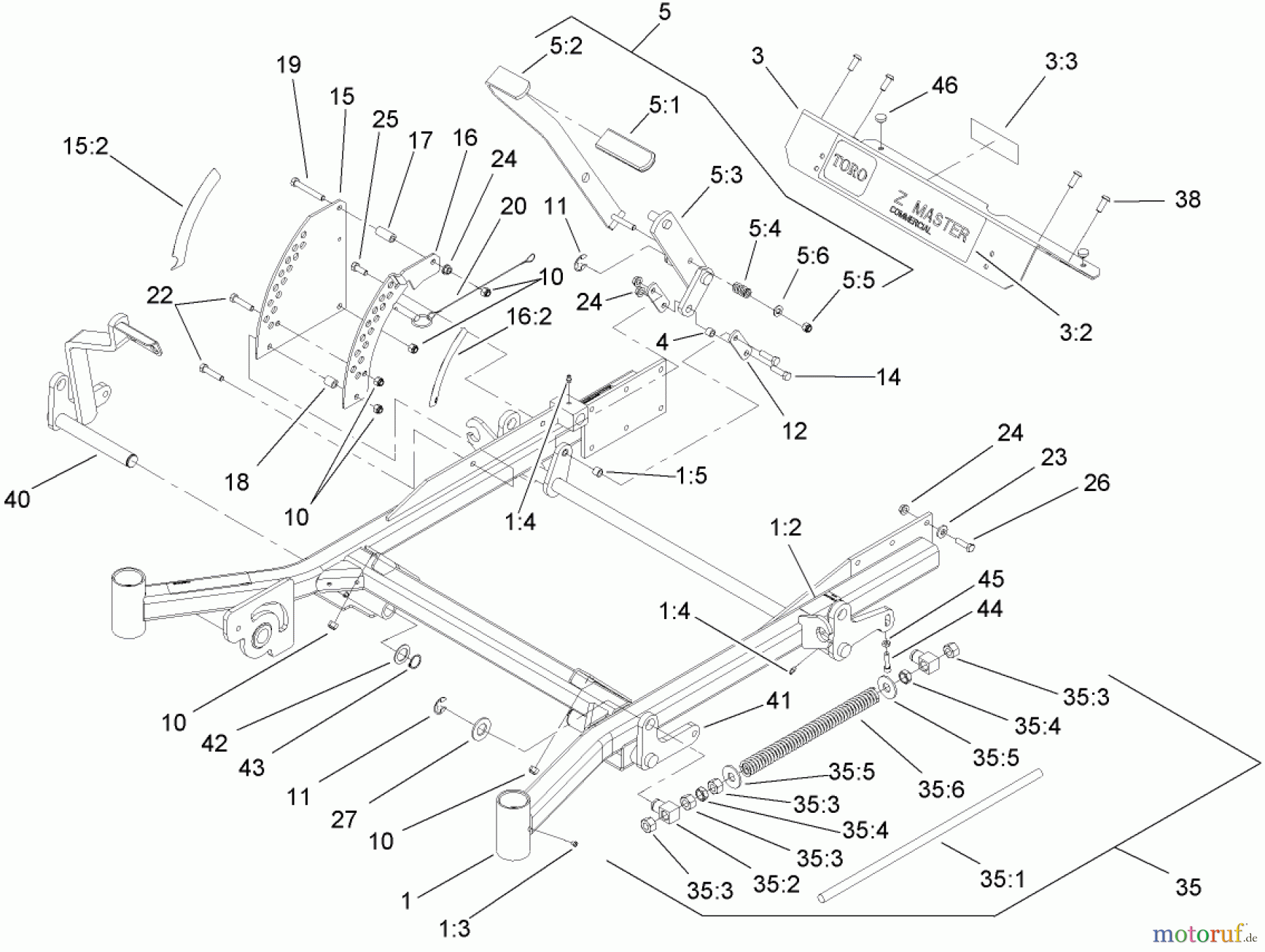  Zerto-Turn Mäher 74271 (Z550) - Toro Z Master Mower, 52