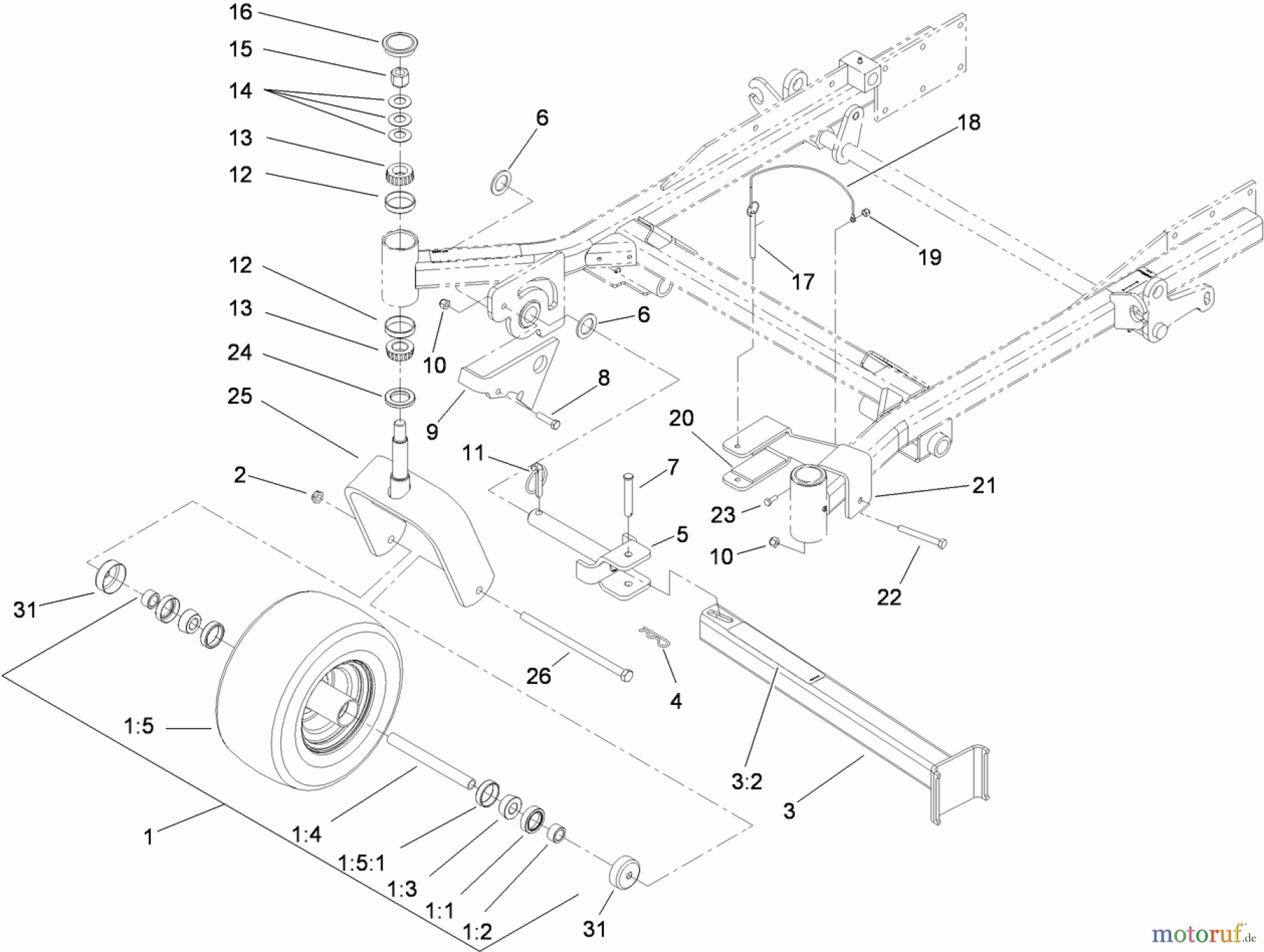  Zerto-Turn Mäher 74274CP (Z580-D) - Toro Z Master Mower, 72