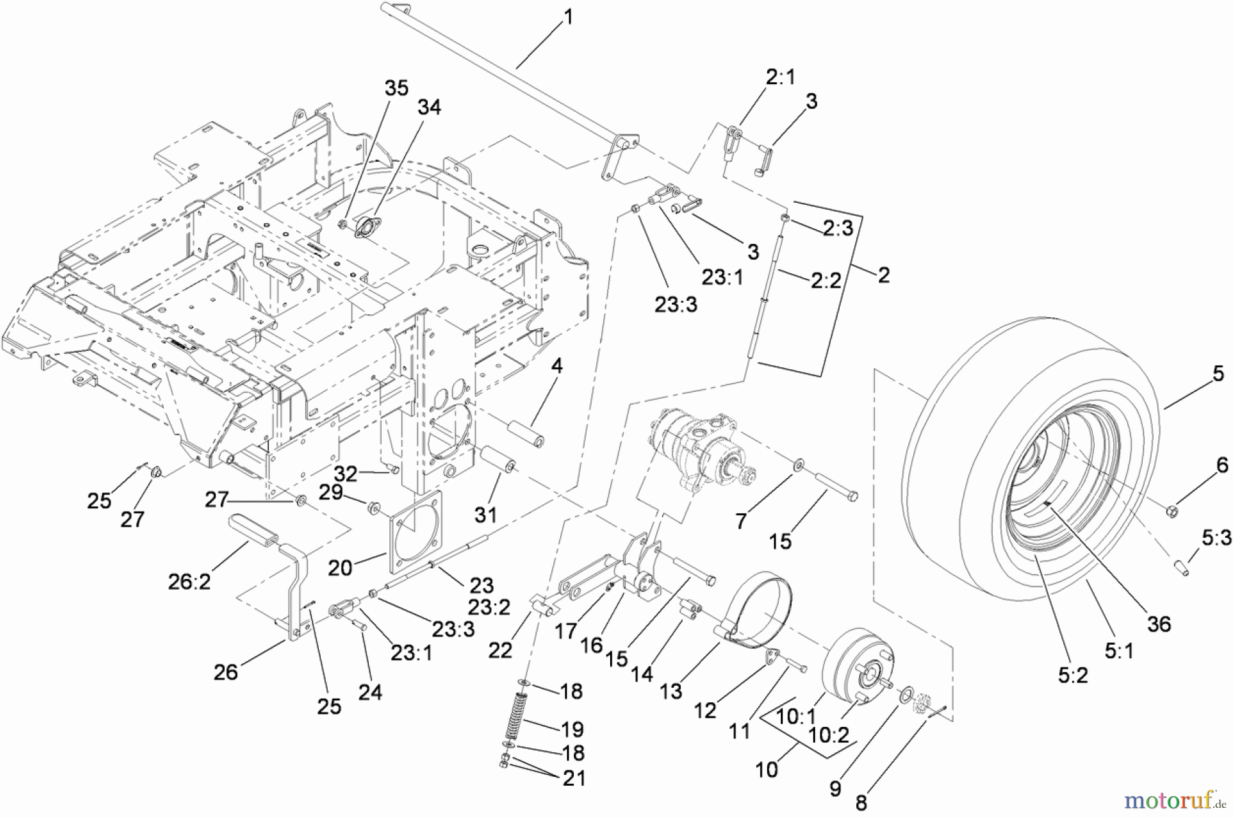  Zerto-Turn Mäher 74274CP (Z580-D) - Toro Z Master Mower, 72