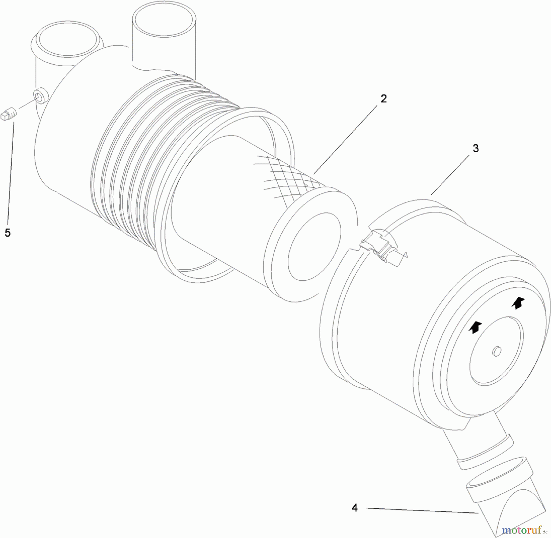  Zerto-Turn Mäher 74279TE (Z580-D) - Toro Z Master Mower, 52 Rear Discharge Deck (SN: 310000001 - 310999999) (2010) AIR CLEANER ASSEMBLY NO. 93-2190