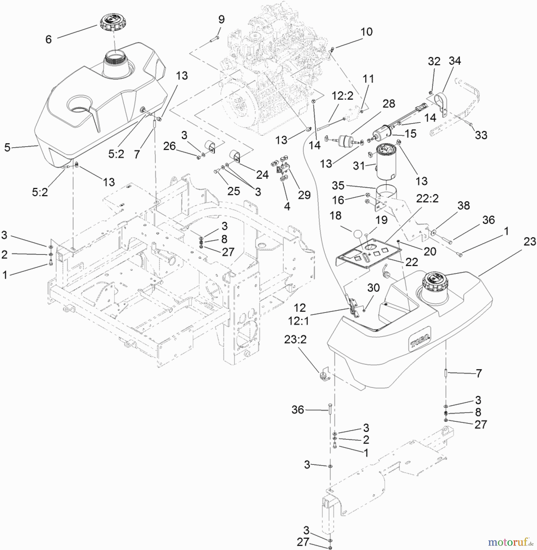  Zerto-Turn Mäher 74279TE - Toro Z Master Riding Mower, 52