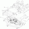 Zerto-Turn Mäher 74280TE (Z597-D) - Toro Z Master Mower, 62 Rear Discharge Deck (SN: 260000001 - 260999999) (2006) Listas de piezas de repuesto y dibujos DECK CONNECTION ASSEMBLY