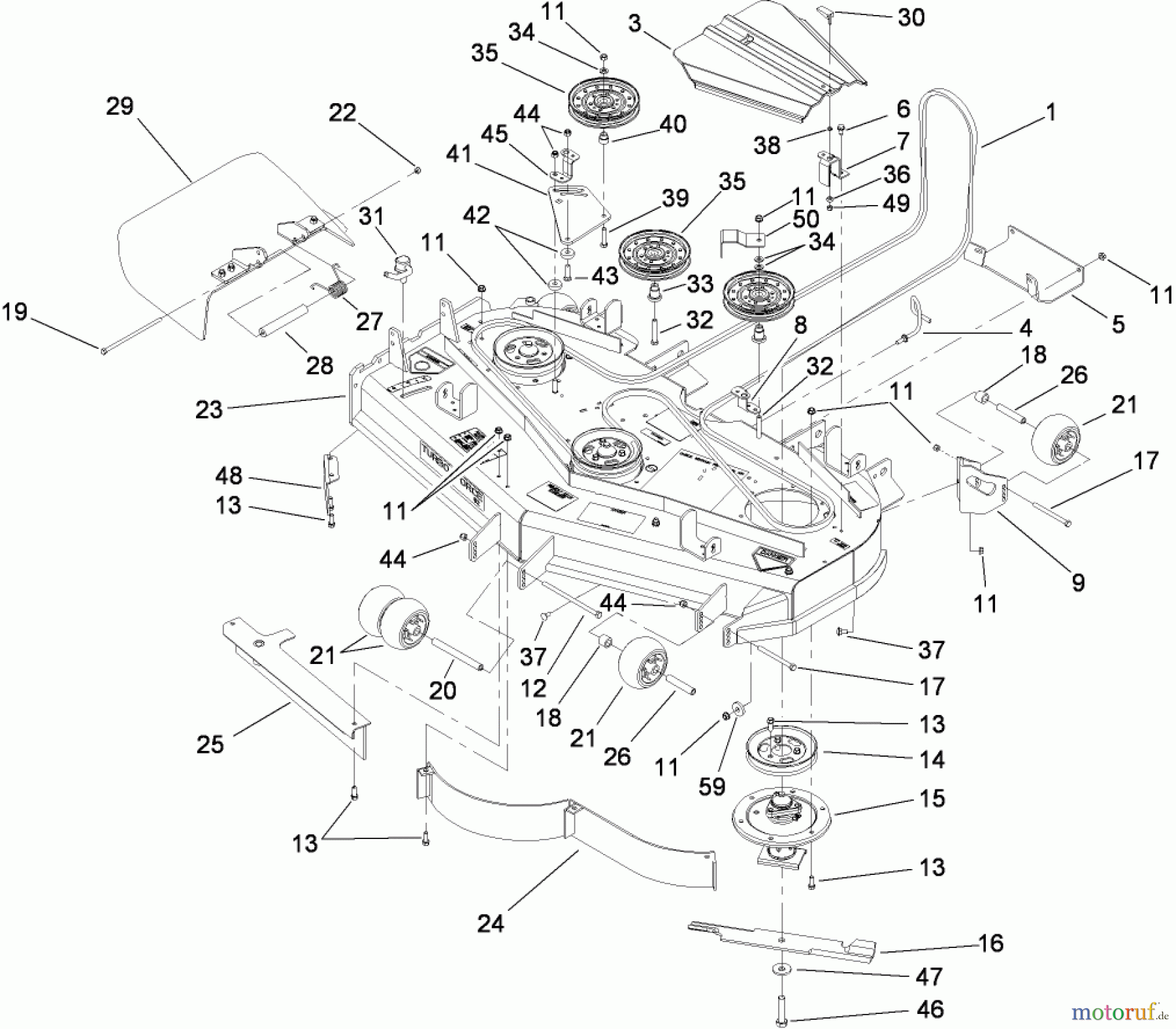  Zerto-Turn Mäher 74282 (Z550) - Toro Z Master Mower, 52