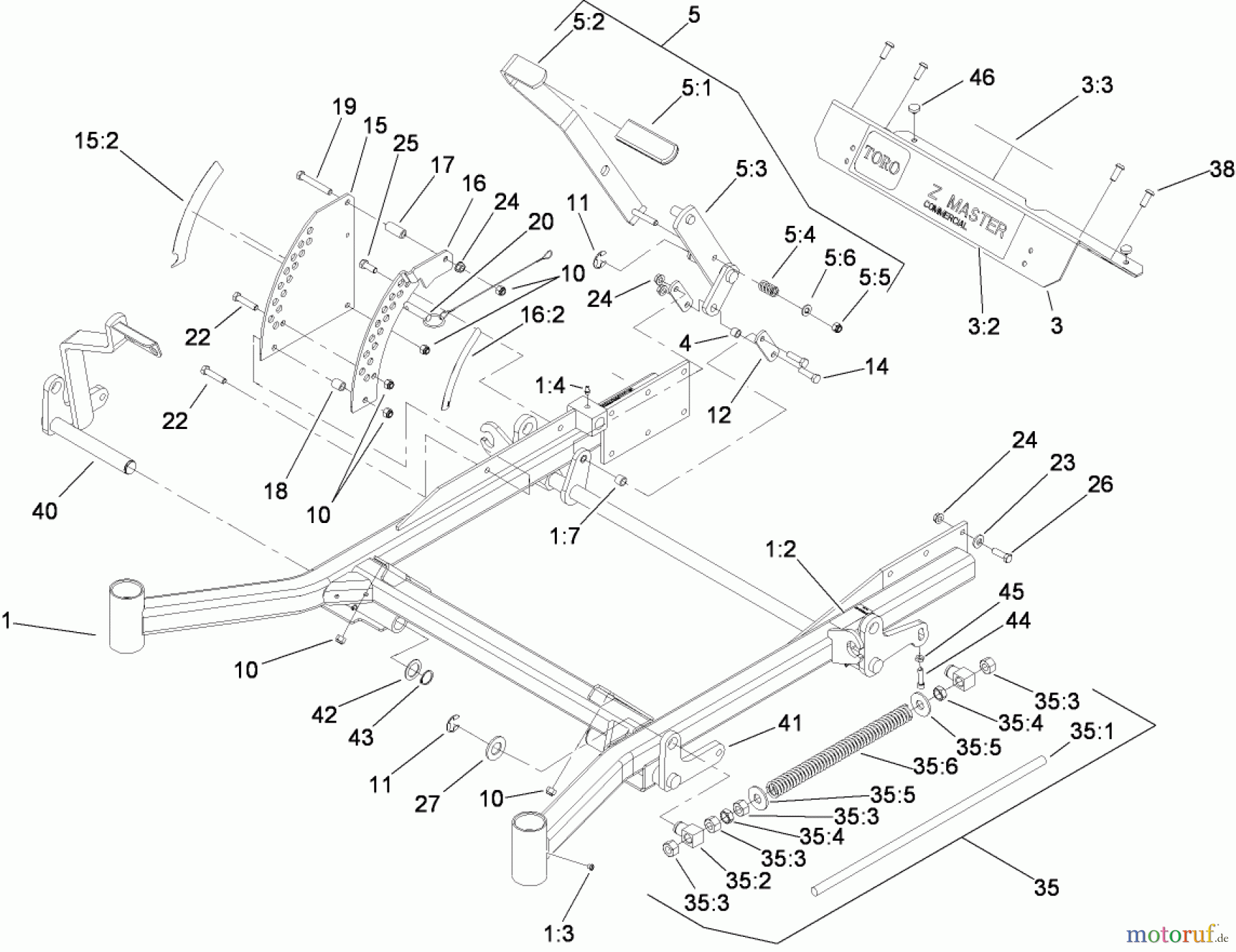  Zerto-Turn Mäher 74284 (Z550) - Toro Z Master Mower, 72