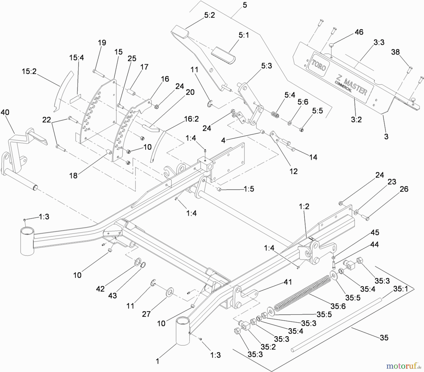  Zerto-Turn Mäher 74296 (Z500) - Toro Z Master Mower, 60