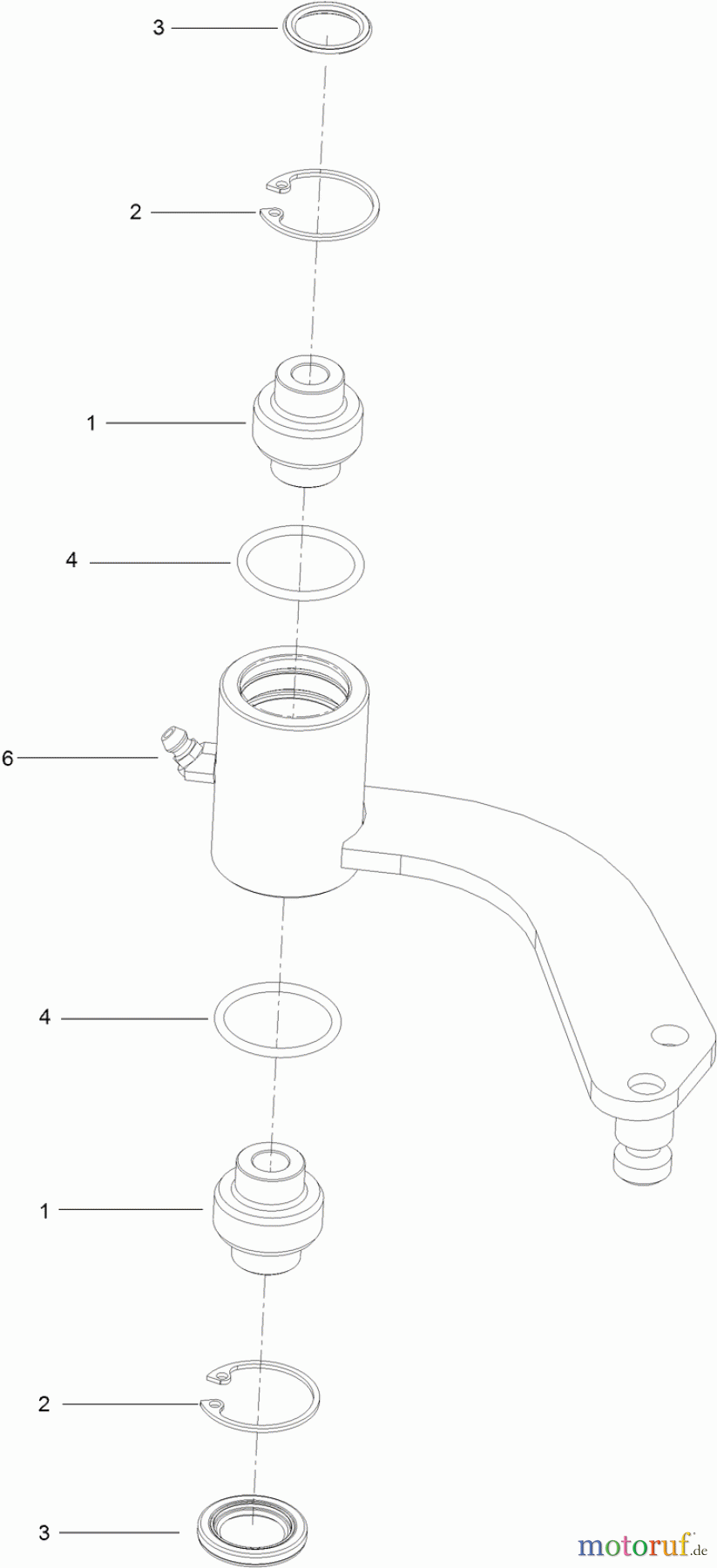  Zerto-Turn Mäher 74310 - Toro Z Master 8000 Series Riding Mower, with 42in Direct-Collect Cutting Unit (SN: 314000001 - 314999999) (2014) IDLER ASSEMBLY NO. 103-7349