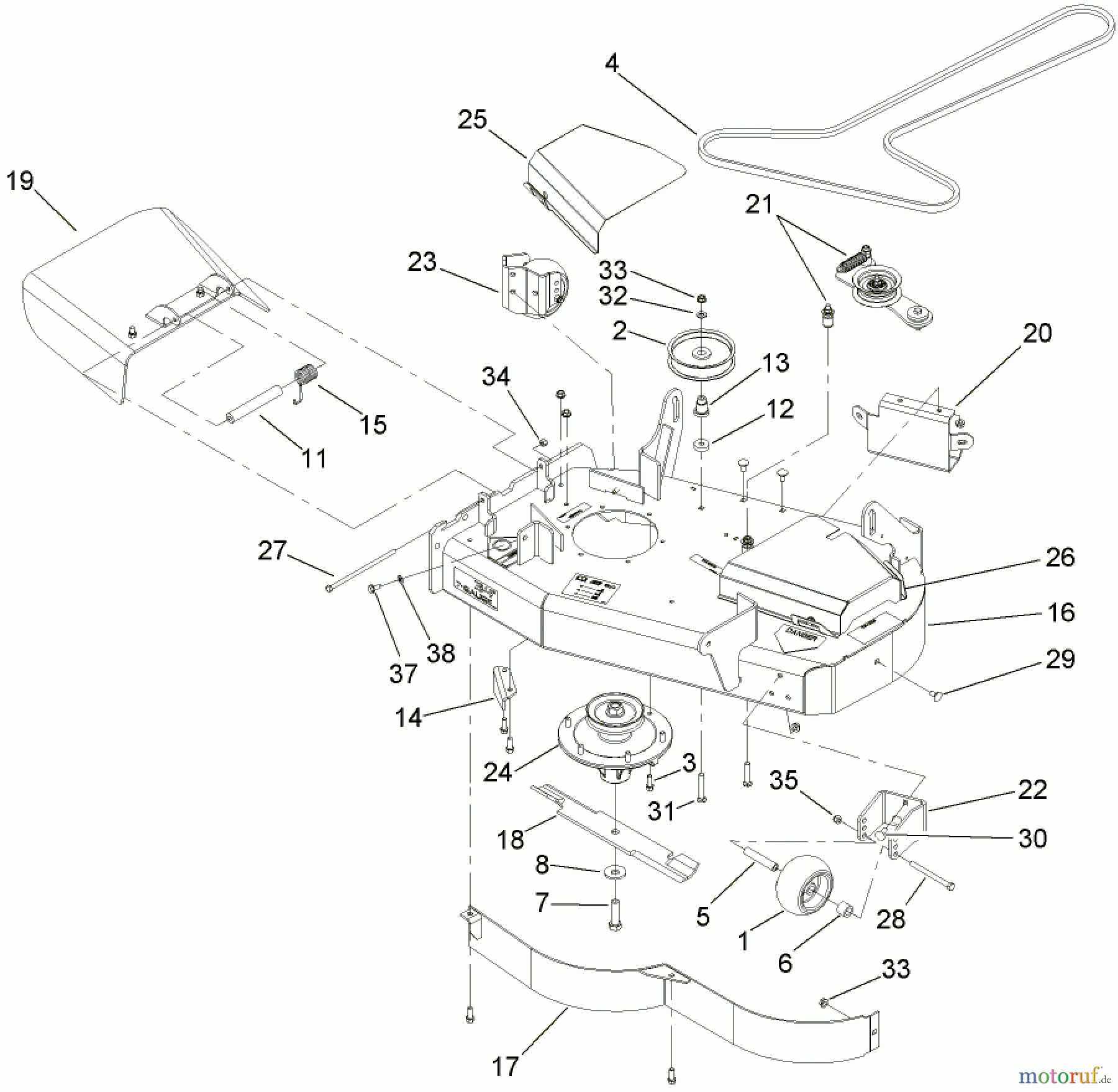  Zerto-Turn Mäher 74408CP (Z300) - Toro Z Master Mower, 34