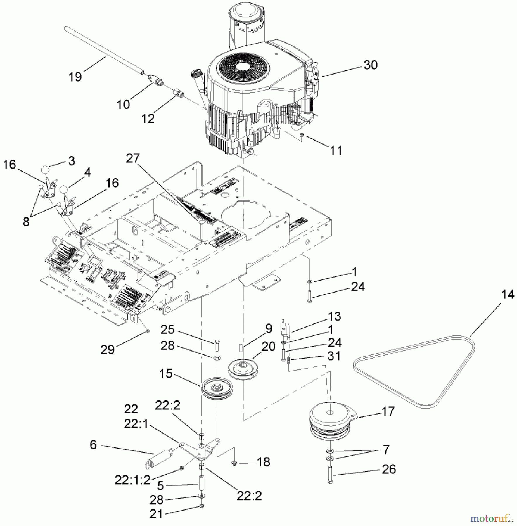  Zerto-Turn Mäher 74408CP (Z300) - Toro Z Master Mower, 34