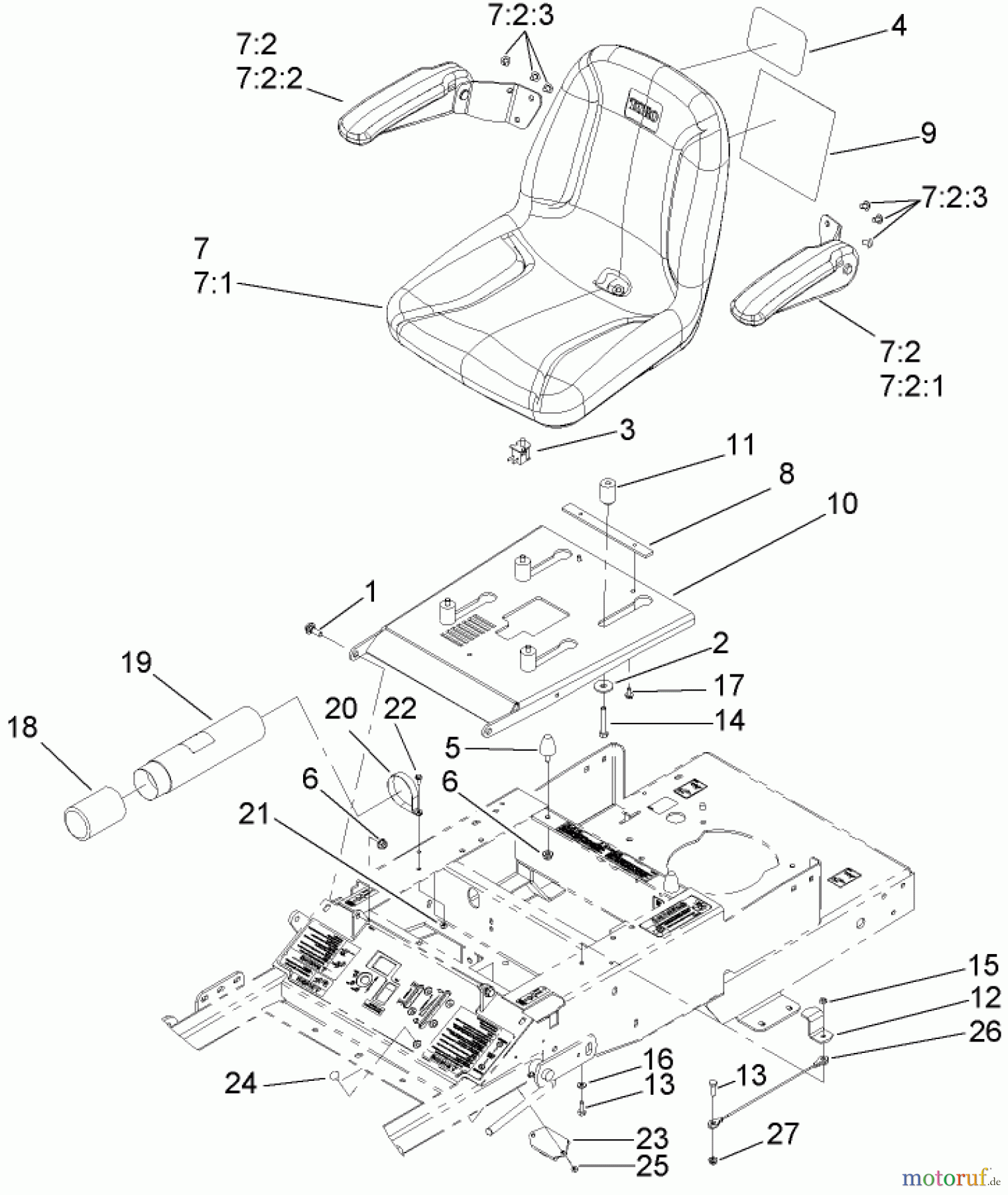  Zerto-Turn Mäher 74408 (Z334) - Toro Z Master Mower, 34