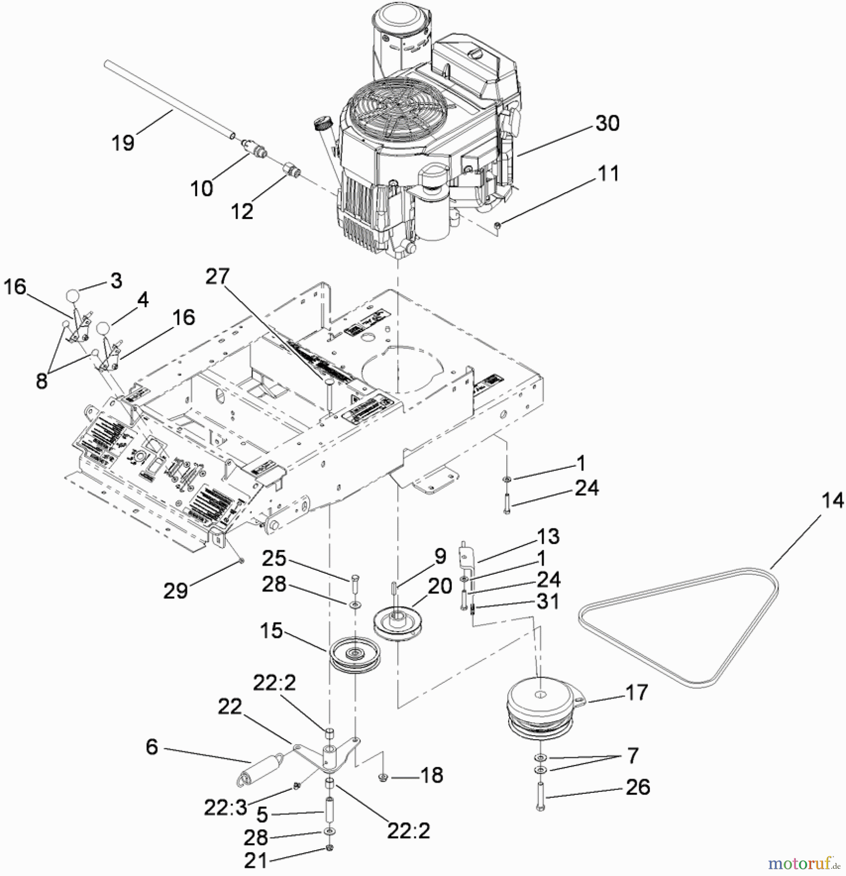  Zerto-Turn Mäher 74408CP (Z300) - Toro Z Master Mower, 34