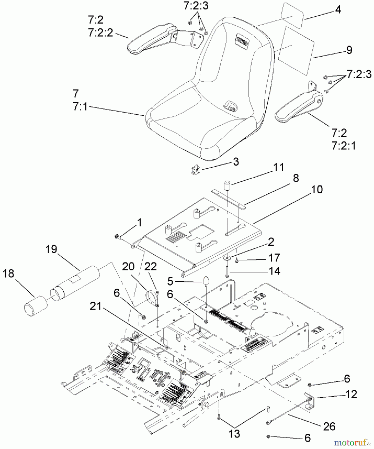  Zerto-Turn Mäher 74408CP (Z300) - Toro Z Master Mower, 34